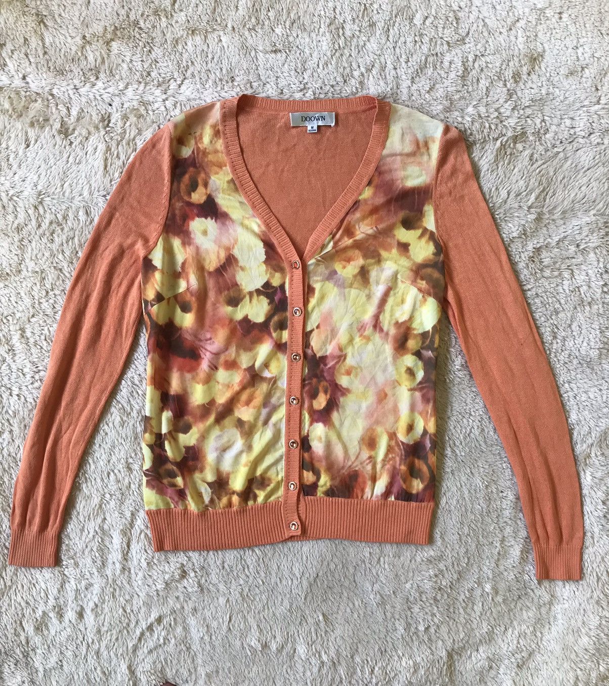 Japanese Brand Japanese Brand Cardigan Sweater Full Print Size M / US 6-8 / IT 42-44 - 2 Thumbnail