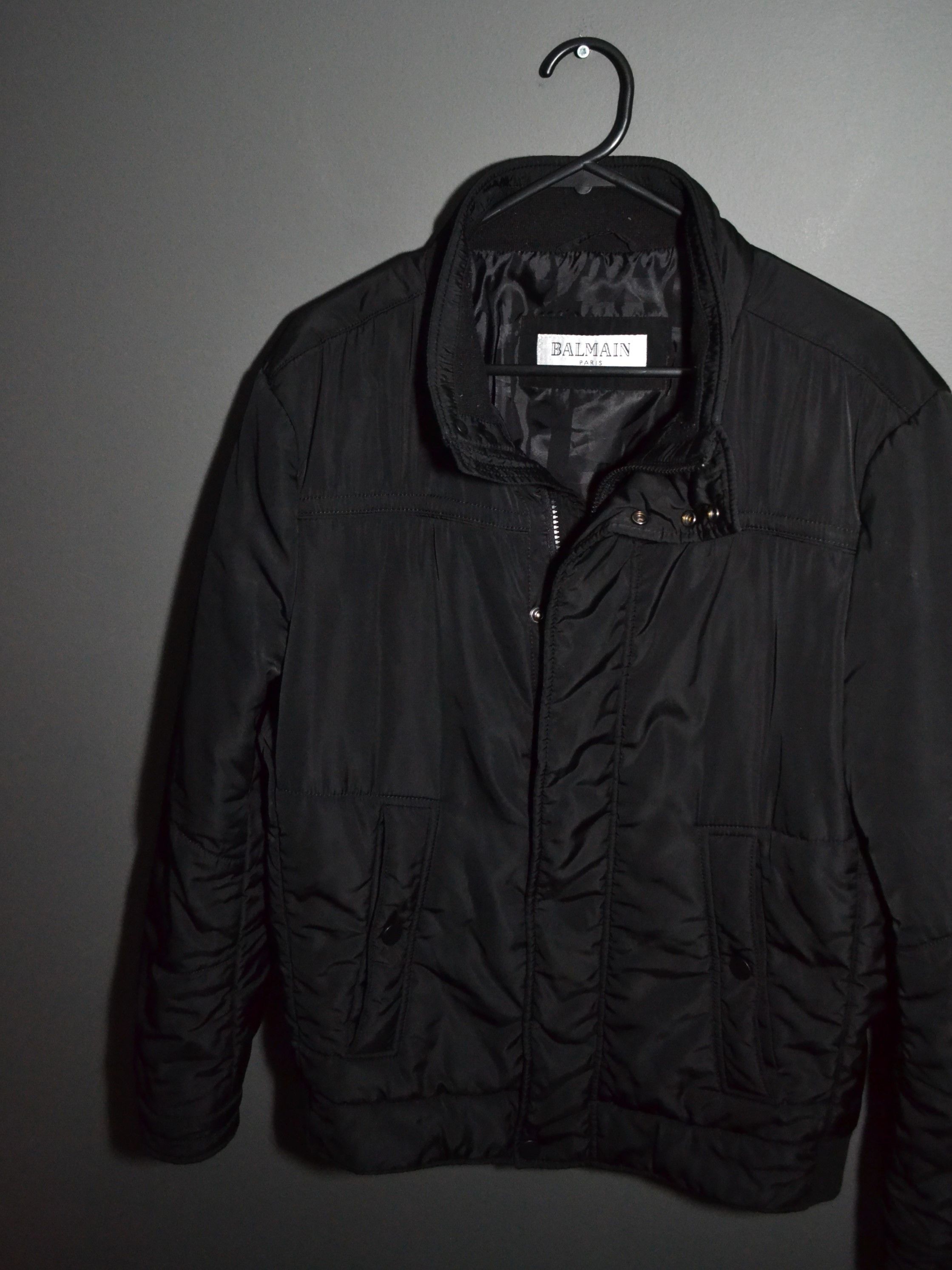 Balmain Balmain Full Black Motorcycle Biker Jacket in size 46 S-M Size US S / EU 44-46 / 1 - 1 Thumbnail