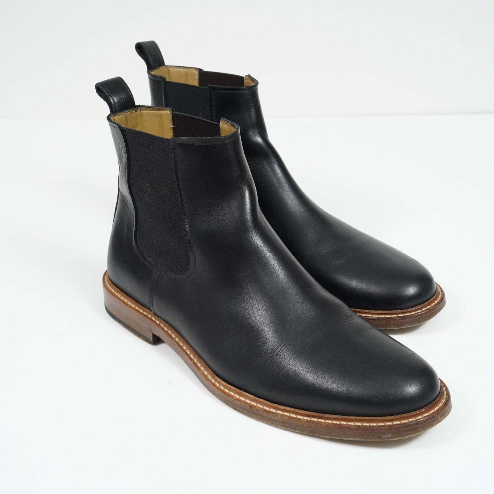 A.P.C. A.P.C. Ethan Chelsea Boots Noir Black Leather Size 44 EU Size US 10.5 / EU 43-44 - 3 Thumbnail