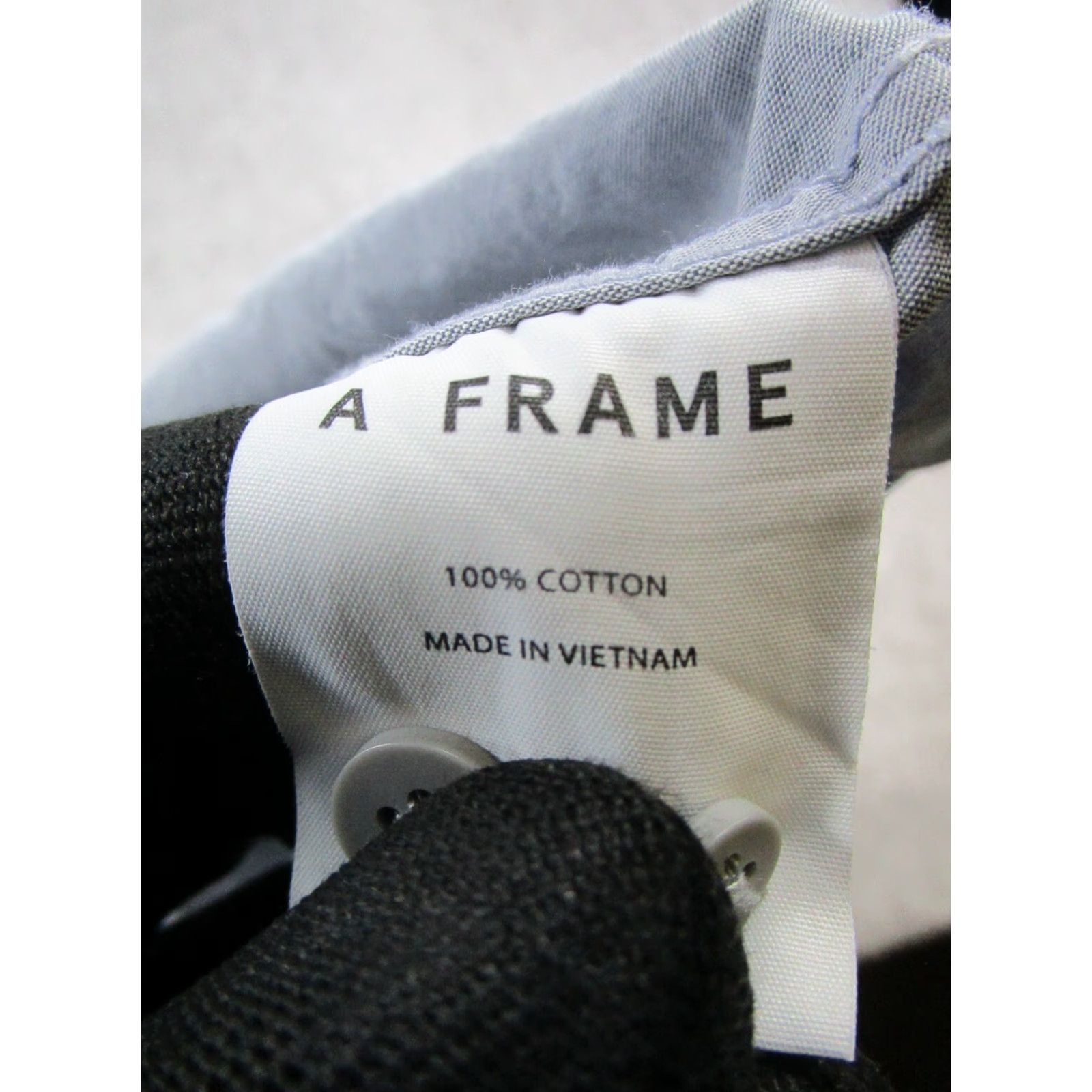 Frame A Frame Shirt Mens XL Gray White Cotton Button Up Polka Dot Long Sleeve Collared Button-Down 90s (if applicable) Mens Size US XL / EU 56 / 4 - 4 Thumbnail