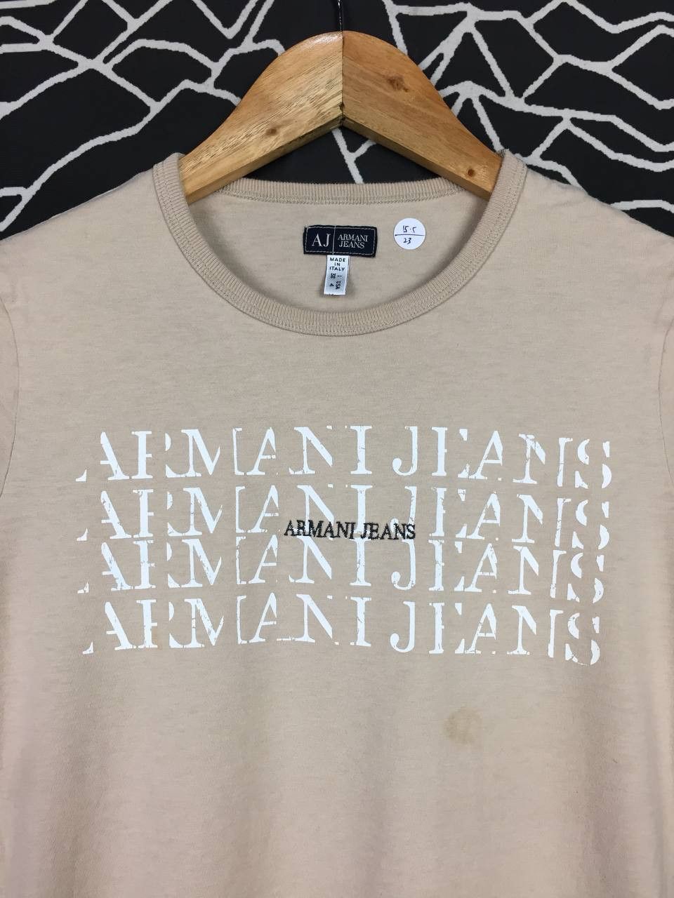 Armani Exchange Armani Jeans AJ Spell Out Logo Made In Italy Tee Size S / US 4 / IT 40 - 3 Thumbnail