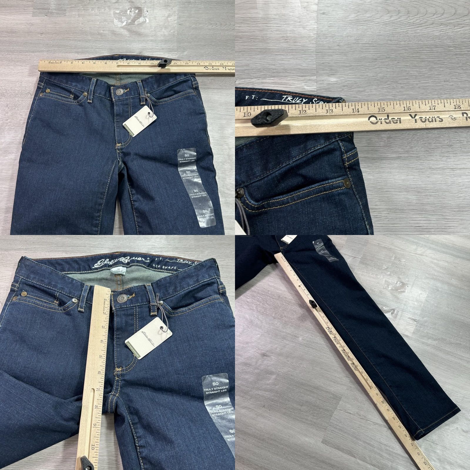 Eddie Bauer Eddie Bauer Jeans Women’s 0 Truly Straight Denim Blue Mid Rise 5-Pocket Stretch Regular Inseam 31" Size 25" / US 0 / IT 36 - 8 Thumbnail