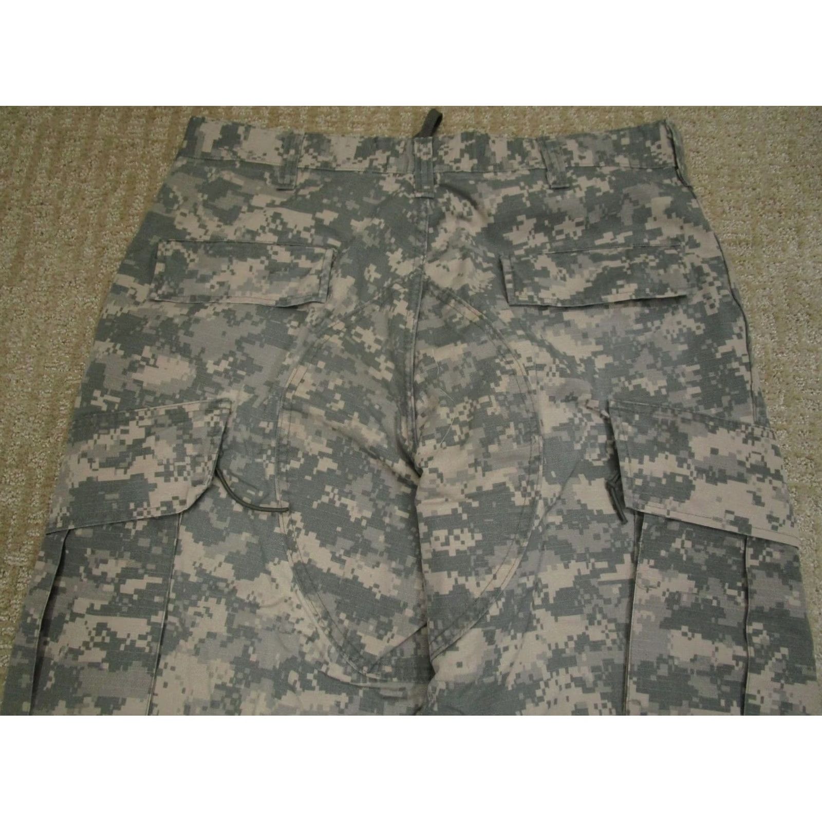 Vintage UNICOR US Army Pants Cargo 34x30 Gray Camouflage Cotton Nylon Trousers Cargo Pocket Flat Front Relaxed Mens Size US 34 / EU 50 - 4 Thumbnail