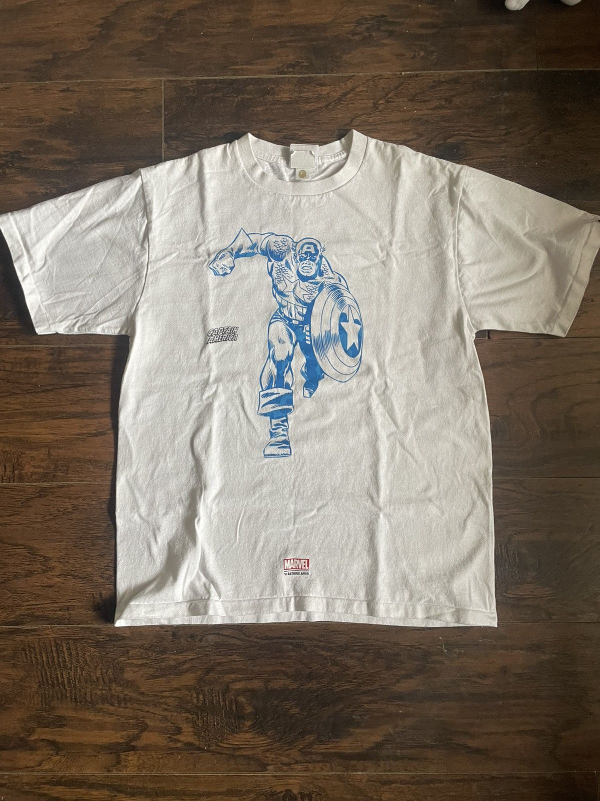 Bape Bape x marvel comics captain America t-shirt Size US L / EU 52-54 / 3 - 1 Thumbnail
