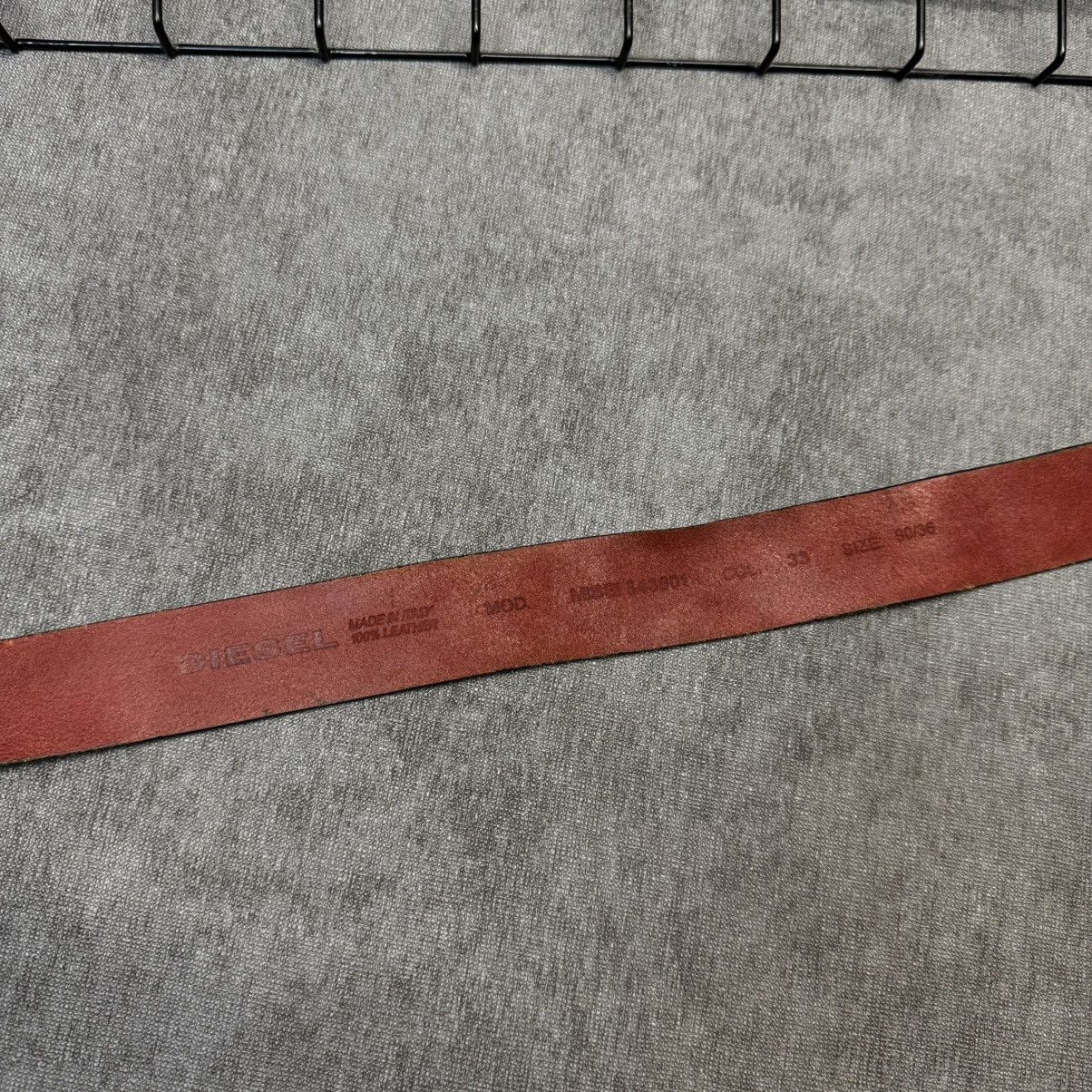 Diesel × Vintage Vintage Diesel Leather Belt rare Size ONE SIZE - 8 Thumbnail