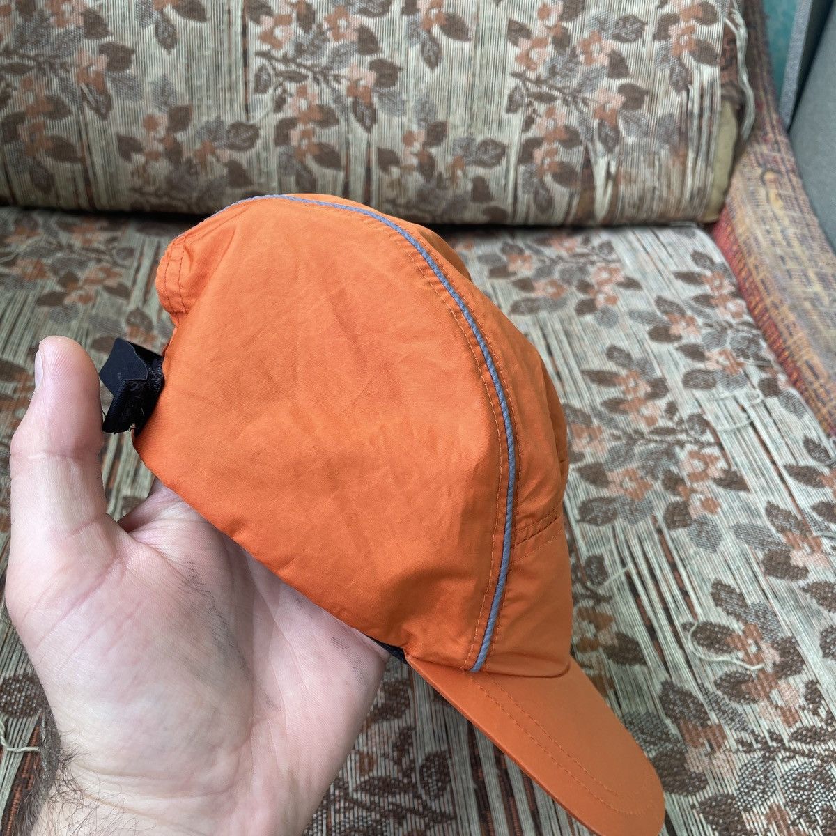 Nike Vintage Nike Nylon 5 Panel Cap Hat Orange Mens One Size Size ONE SIZE - 10 Thumbnail