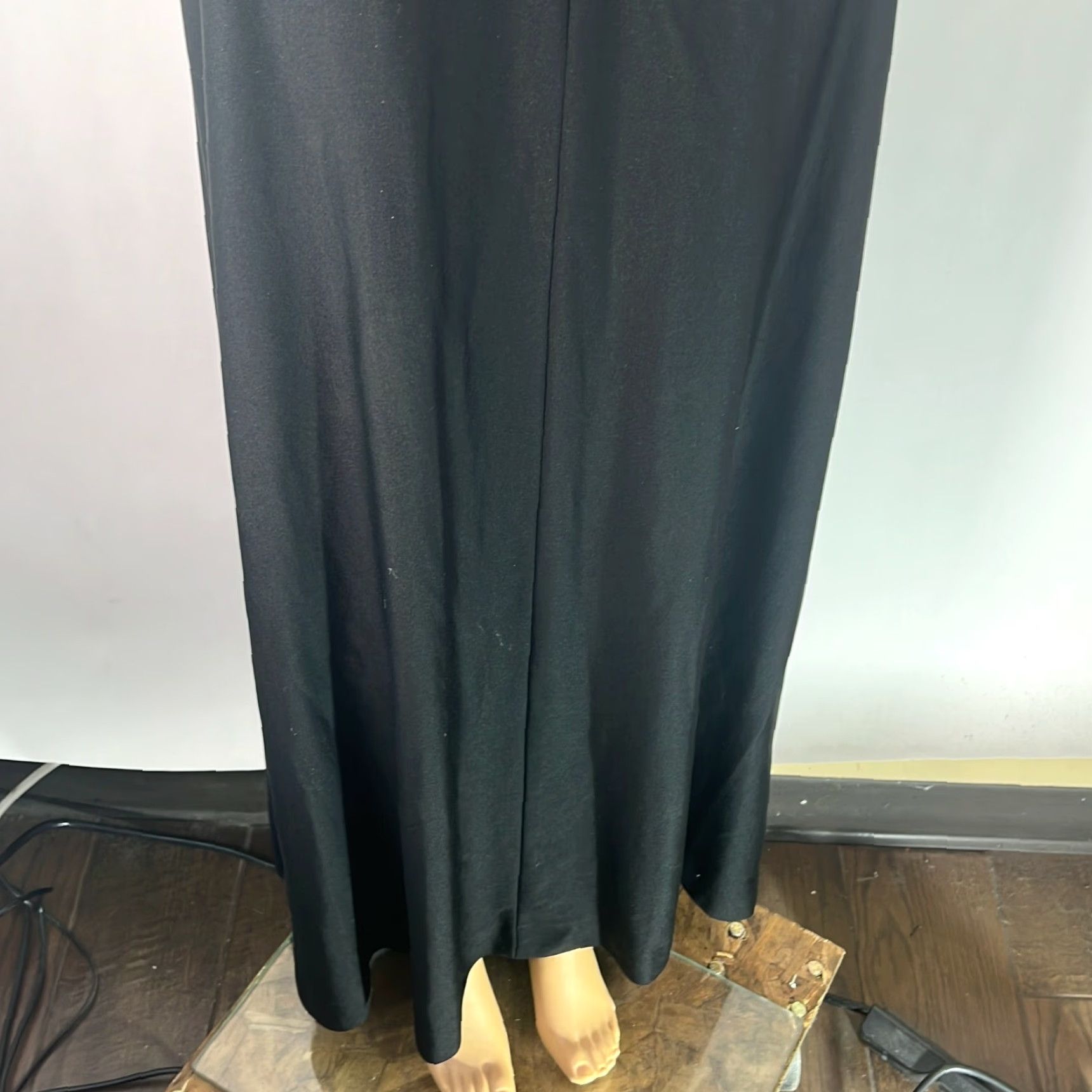Vintage VINTAGE JC Penney Fashions Women Maxi Dress Halter Neck Sleeveless Black 11 Dress Size L / US 10 / IT 46 - 7 Thumbnail