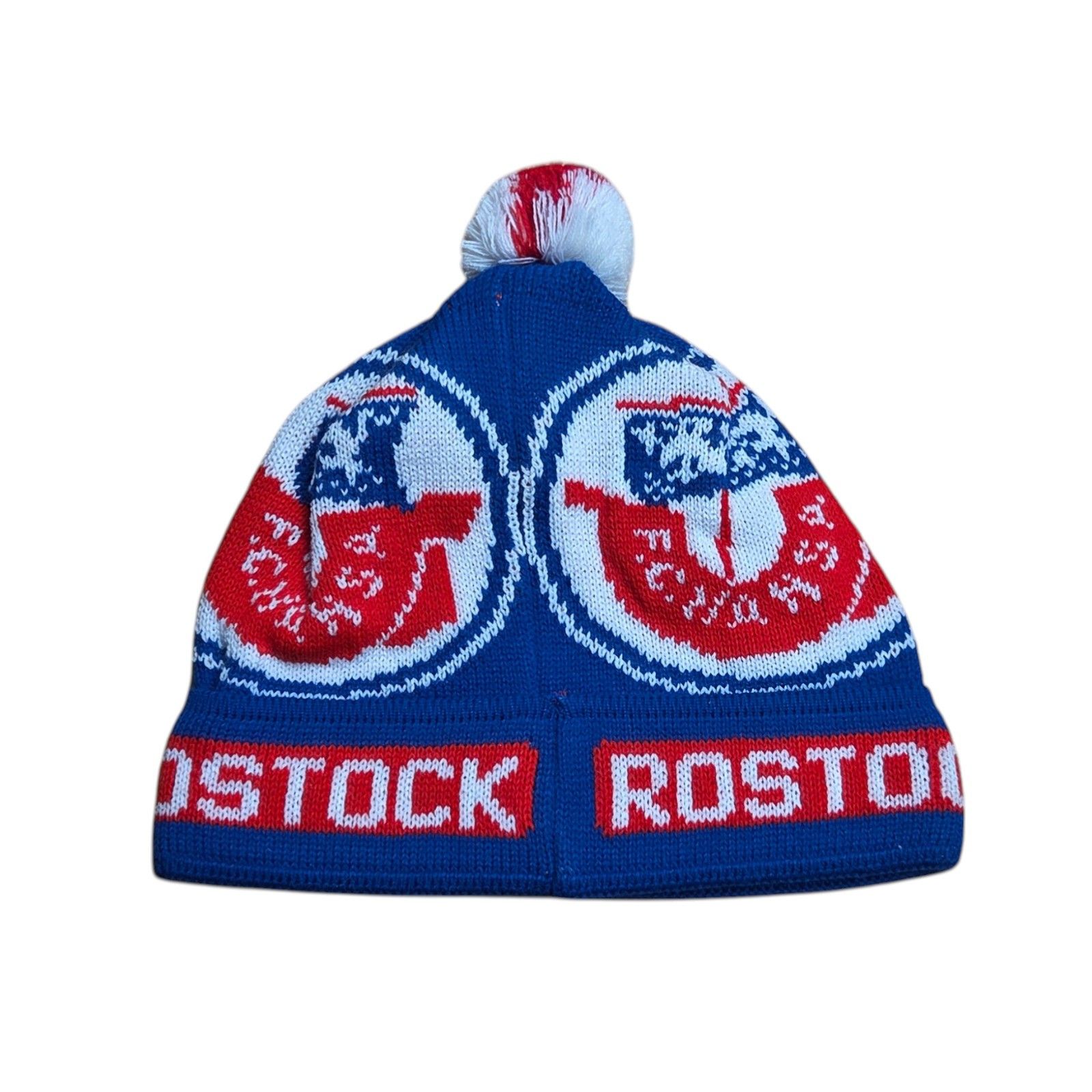 Vintage Hansa Rostock Germany Football Soccer Winter Beanie Hat Size ONE SIZE - 3 Thumbnail