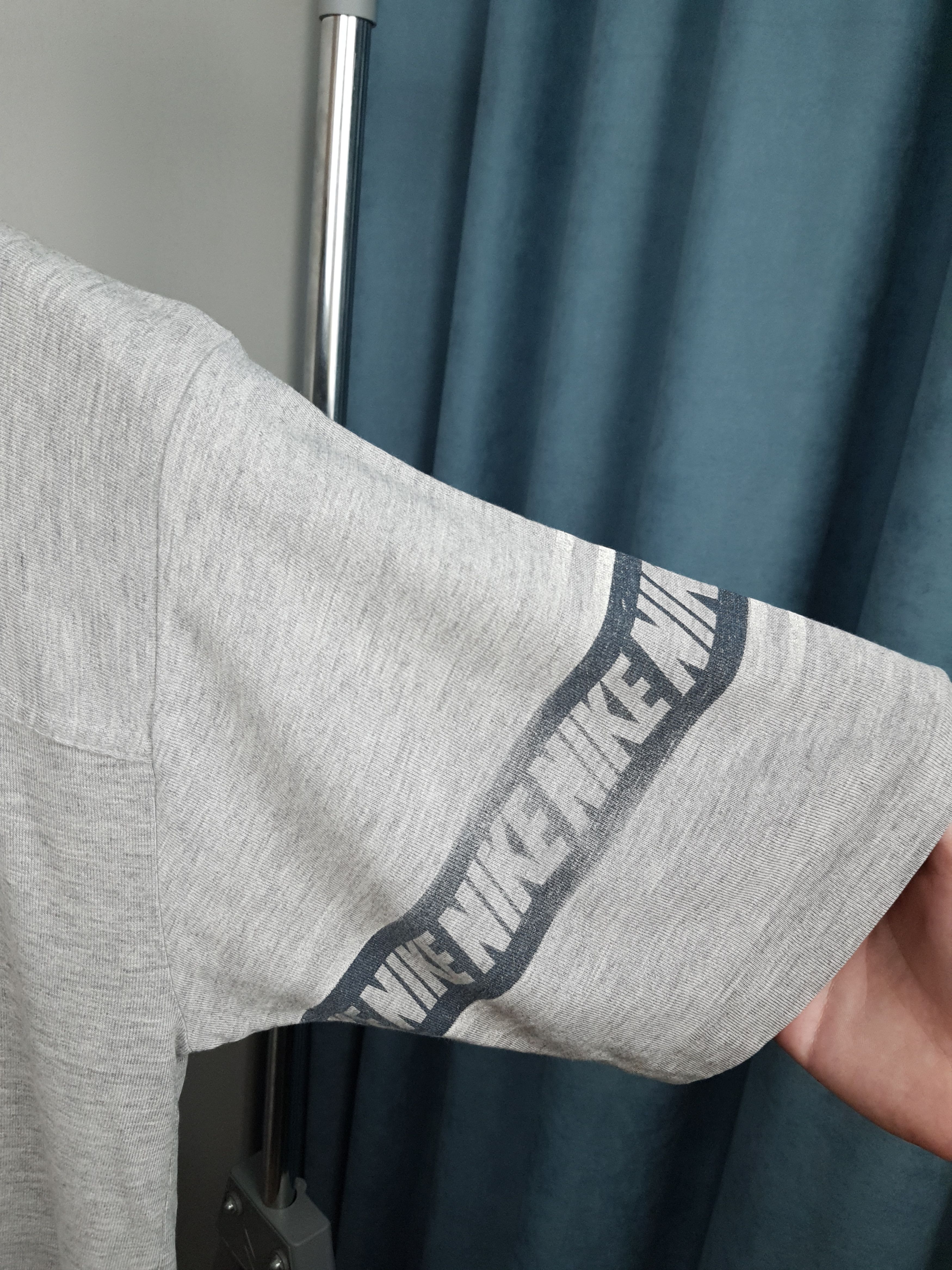 Nike × Vintage RARE 1970s USA Vintage Nike Monogram Logo on Sleeve Size US L / EU 52-54 / 3 - 3 Thumbnail