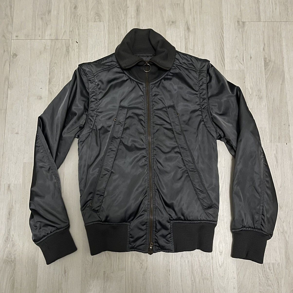 Archive Dolce & Gabbana Reflective zip-off Parachute jacket