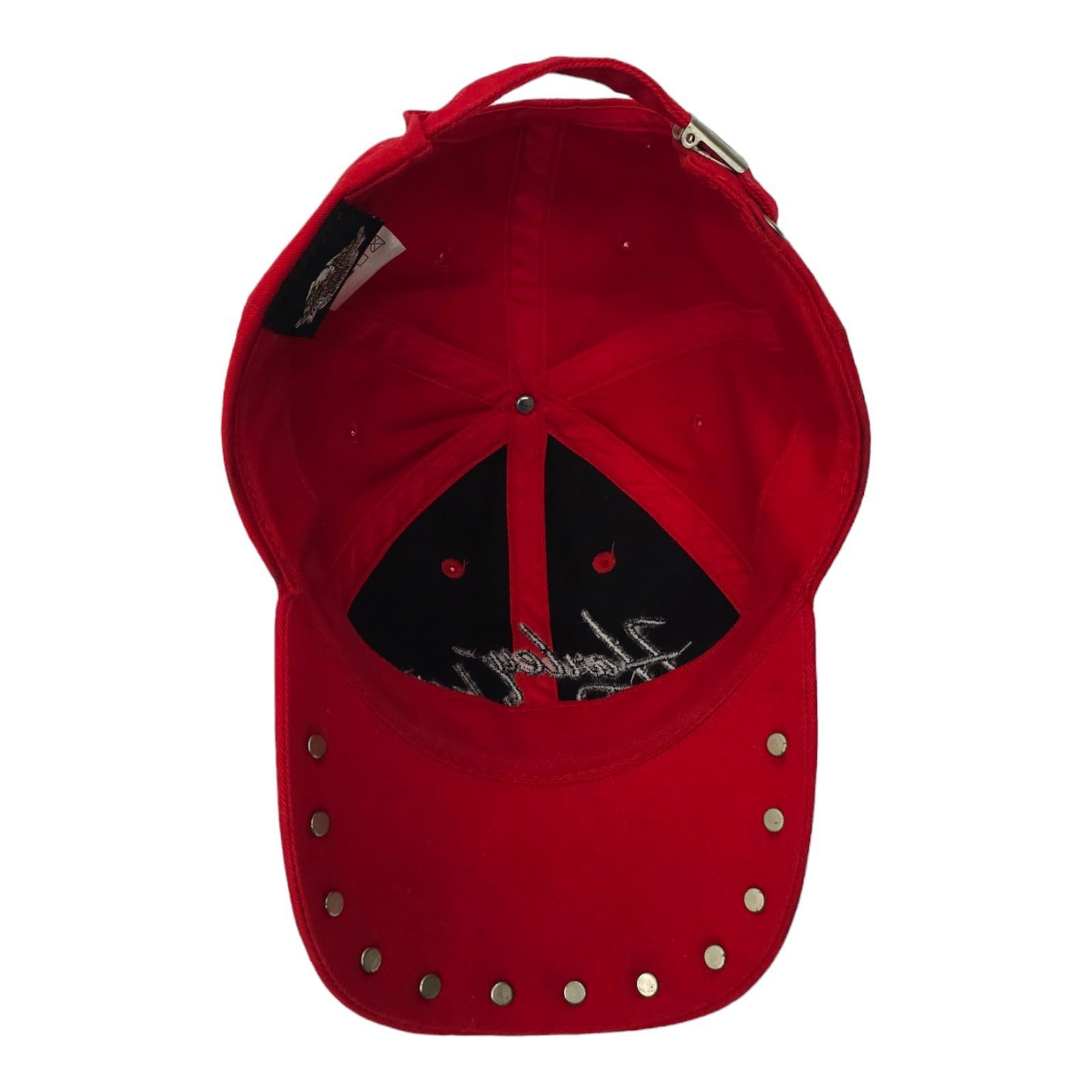 Harley Davidson Harley Davidson Embroidered Red Adjustable Tuck Strap Cap Size ONE SIZE - 5 Thumbnail