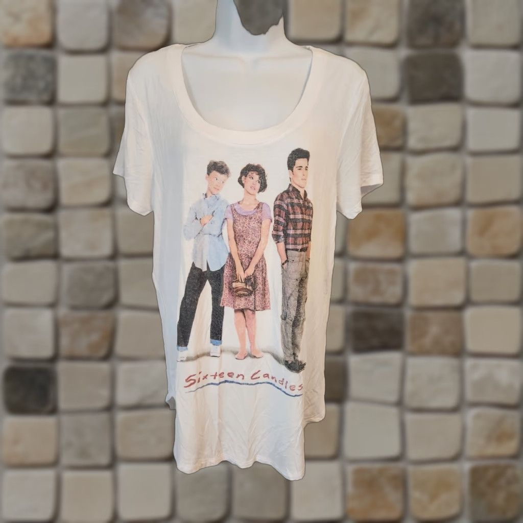 3sixteen Womens Sixteen Candles Movie Poster White Short Sleeve T-Shirt Size Medium Size M / US 6-8 / IT 42-44 - 1 Thumbnail
