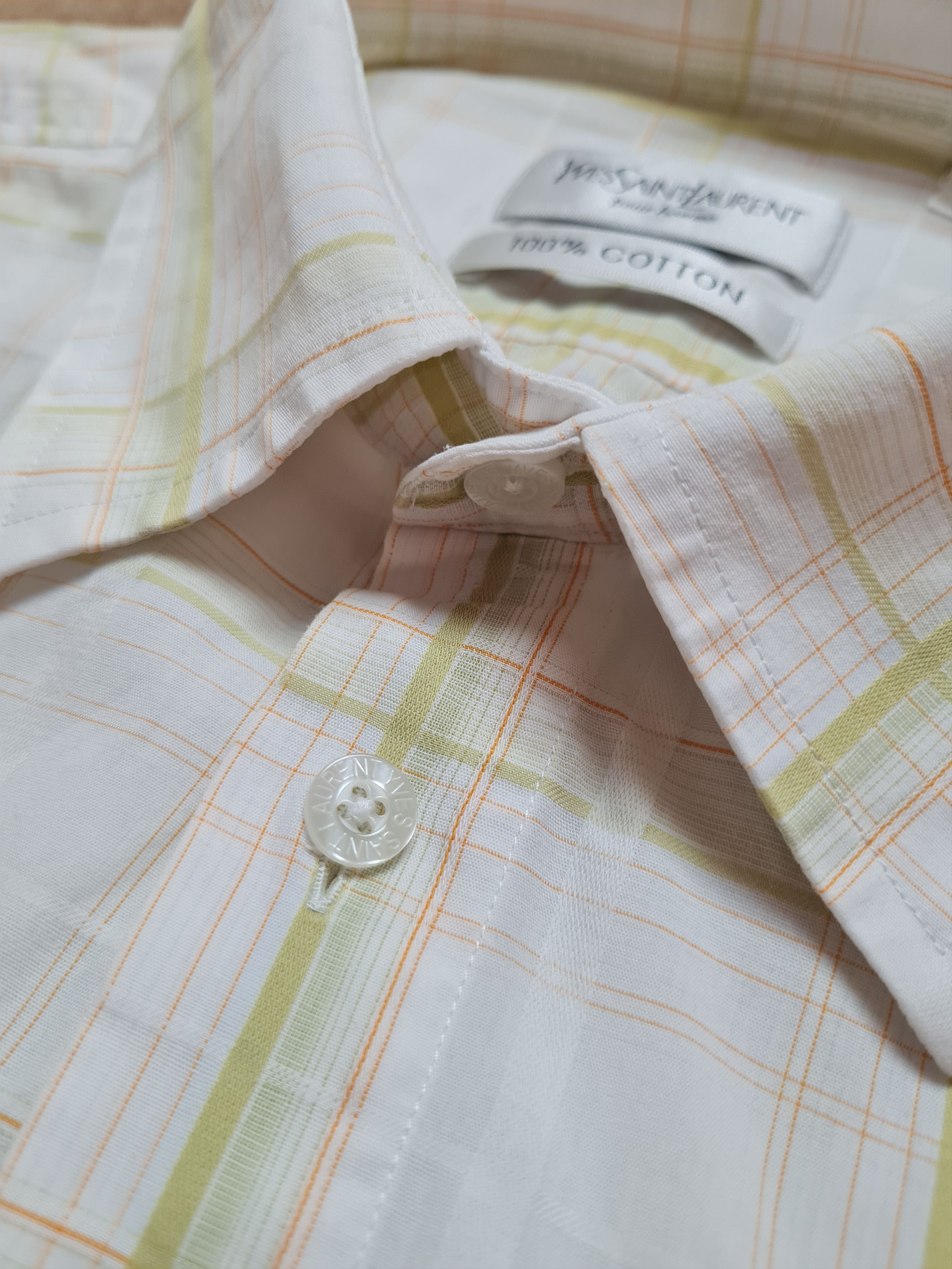 Yves Saint Laurent 90s Yves Saint Laurent YSL Shirt Rare Retro Hype Cheimse Size US XL / EU 56 / 4 - 12 Thumbnail