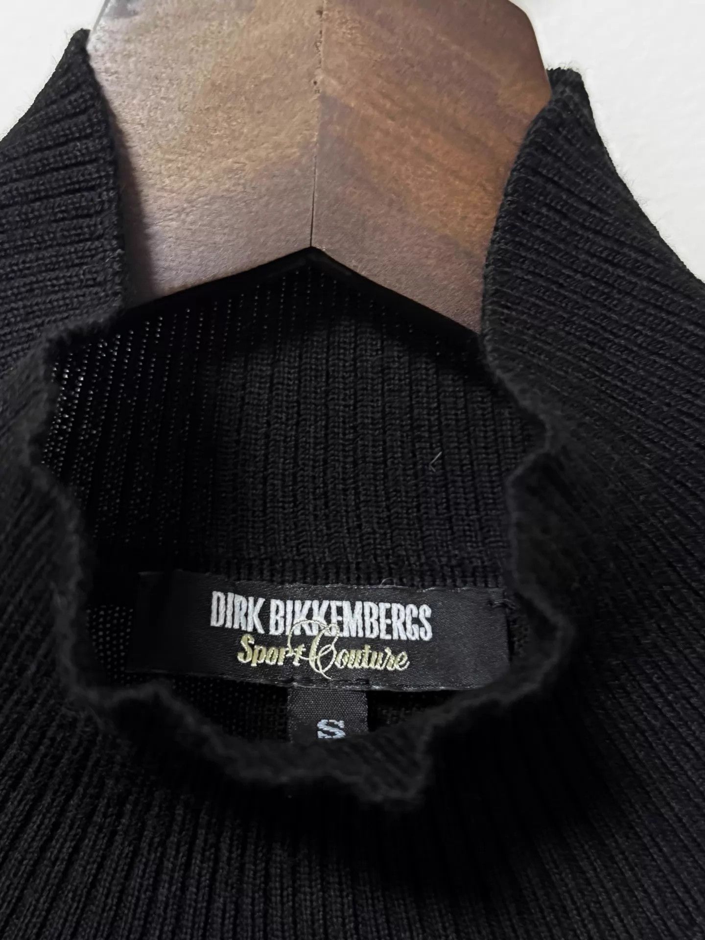 Dirk Bikkembergs dirk bikkembergs leather paneled t-neck wool-sheepskin s Size US S / EU 44-46 / 1 - 4 Thumbnail