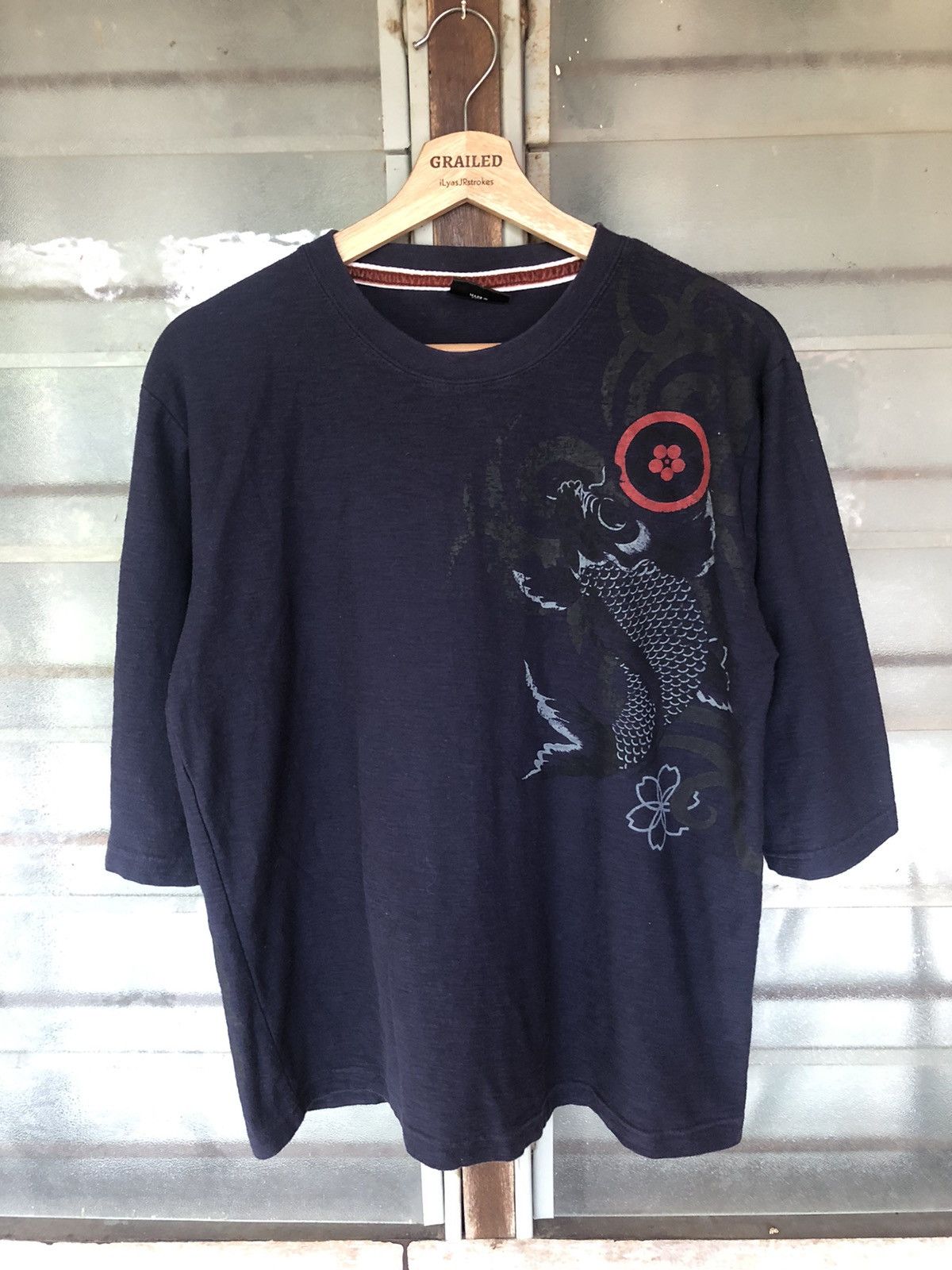 Bullet Noise Bullet Noise Sukajan Fish Koi Japanese Shirt Tee Size US L / EU 52-54 / 3 - 2 Thumbnail