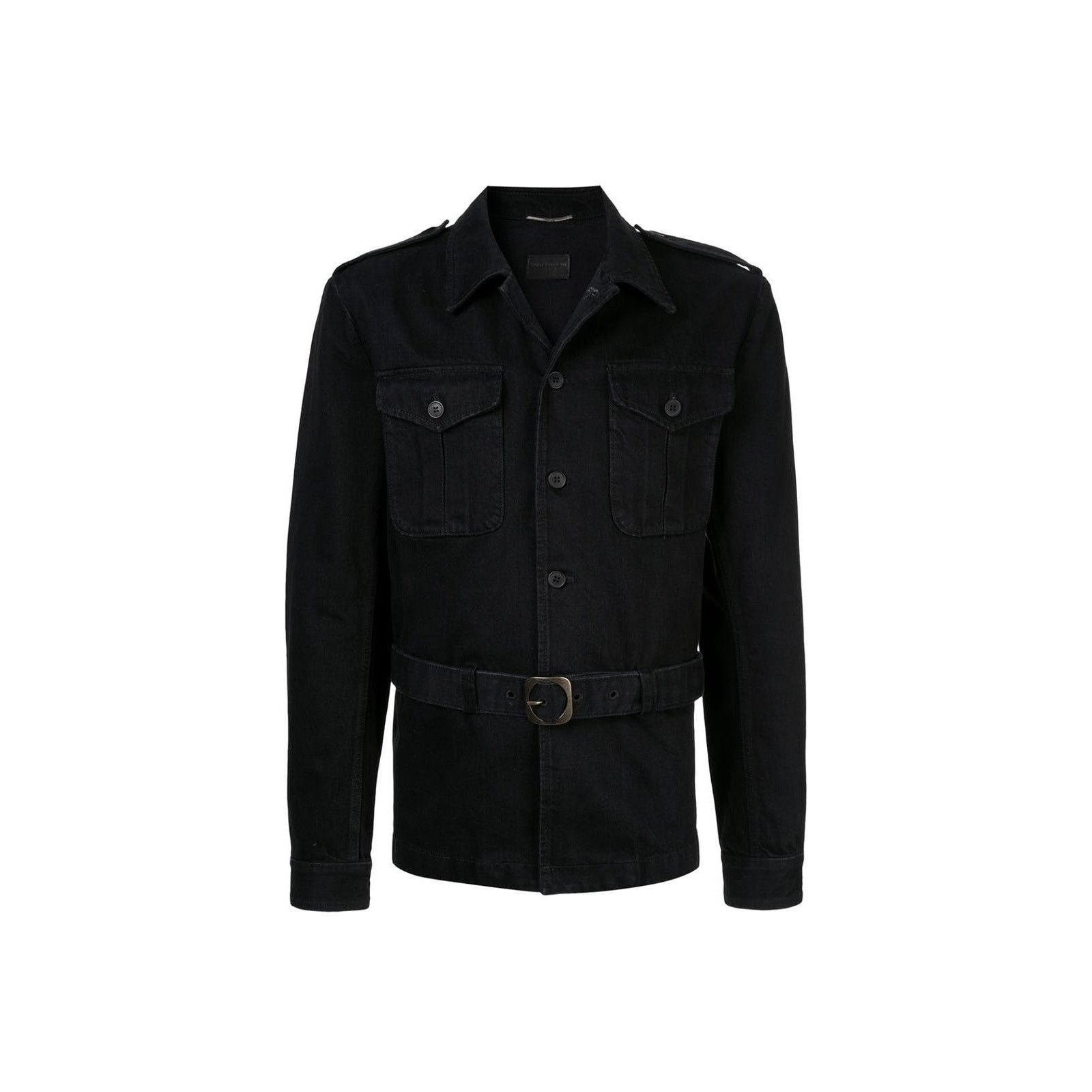 Saint Laurent Paris Saint Laurent Saharienne Denim Jacket Size US M / EU 48-50 / 2 - 6 Thumbnail