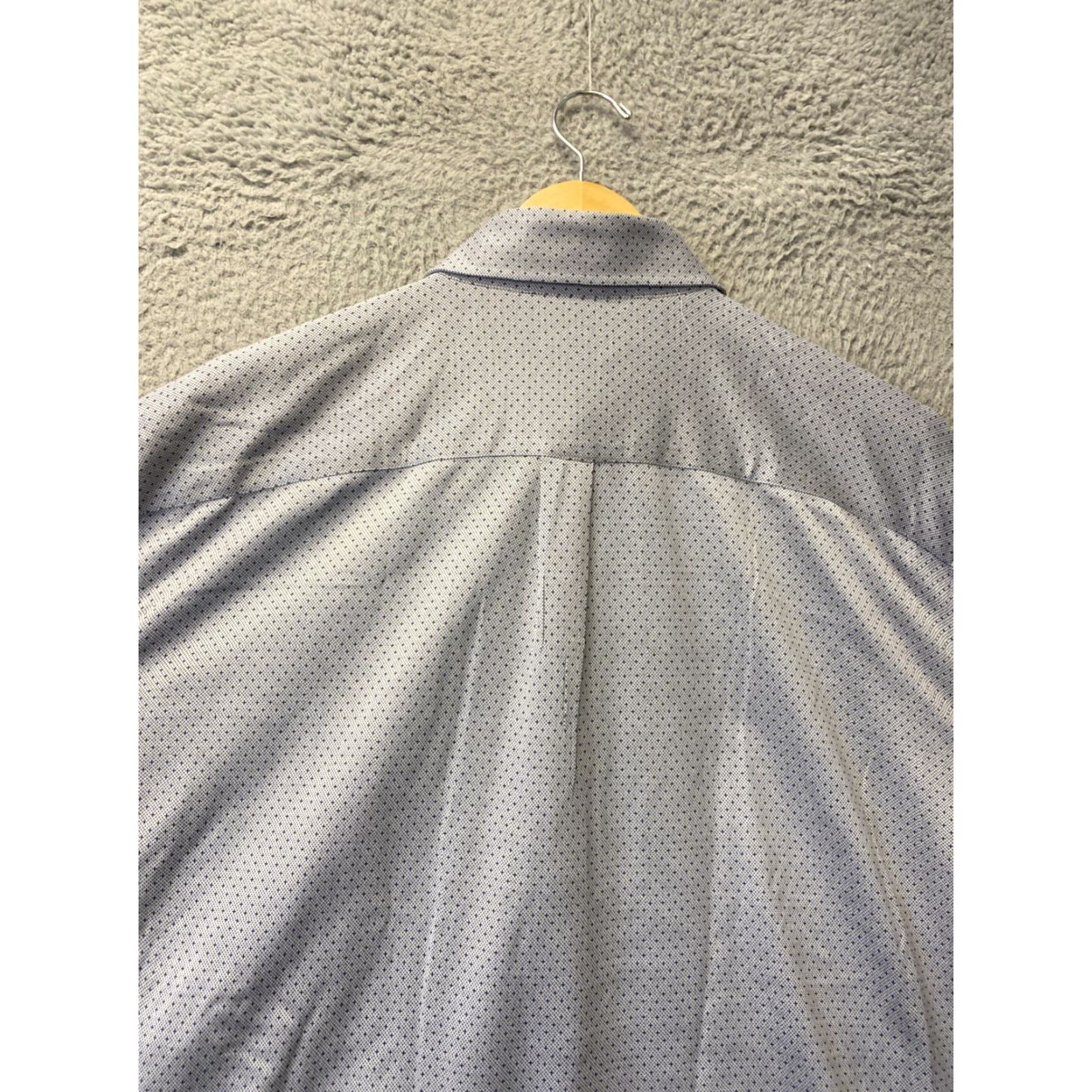 Peter Millar PETER MILLAR Comfort Stretch Long Sleeve Button Down Shirt XL Gray Geometric Mens Size US XL / EU 56 / 4 - 8 Thumbnail