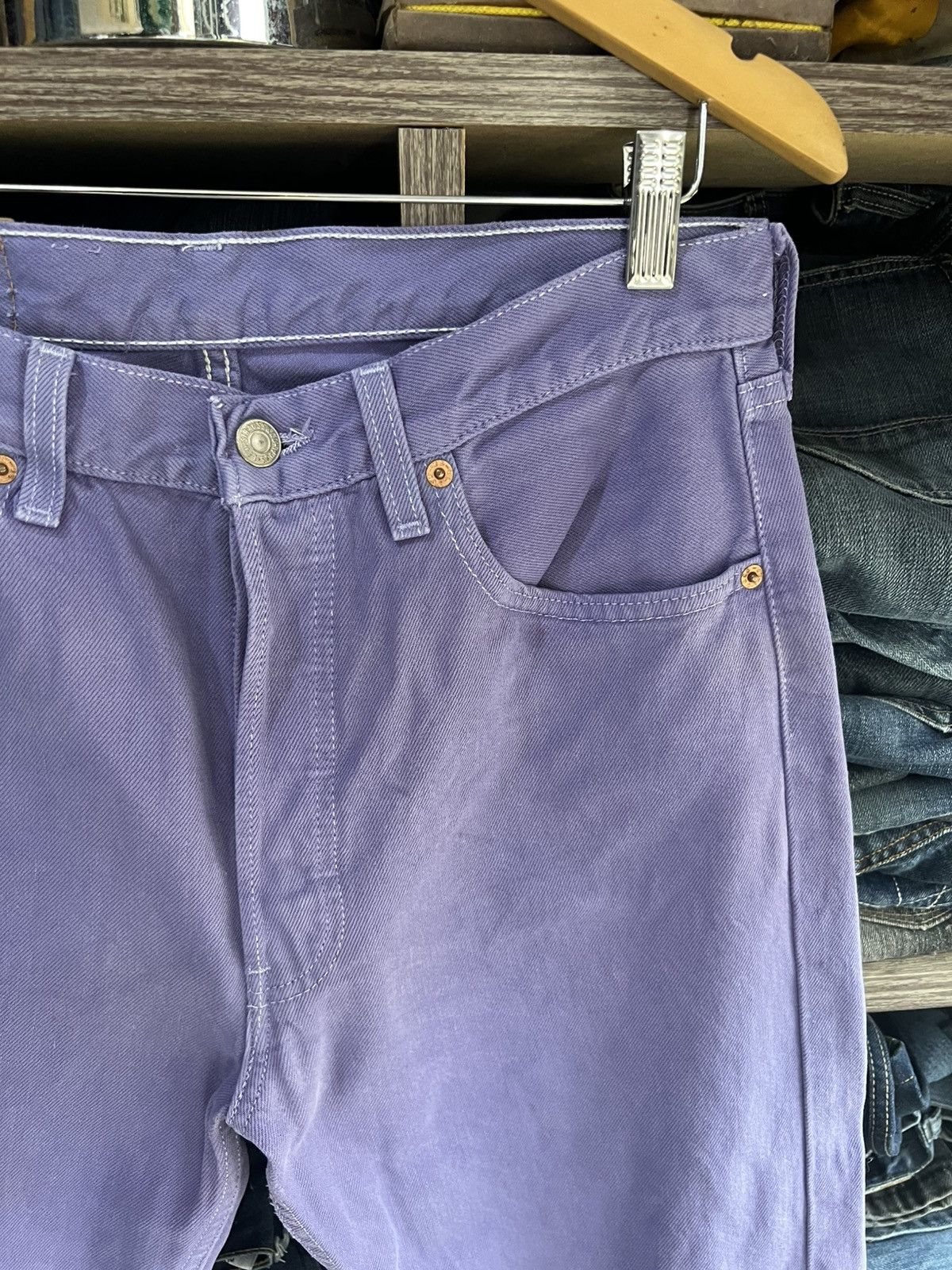 Levi's Vintage Clothing 🔥Rare Vintage Levis 501 Button 553 Denim Size US 31 - 8 Thumbnail
