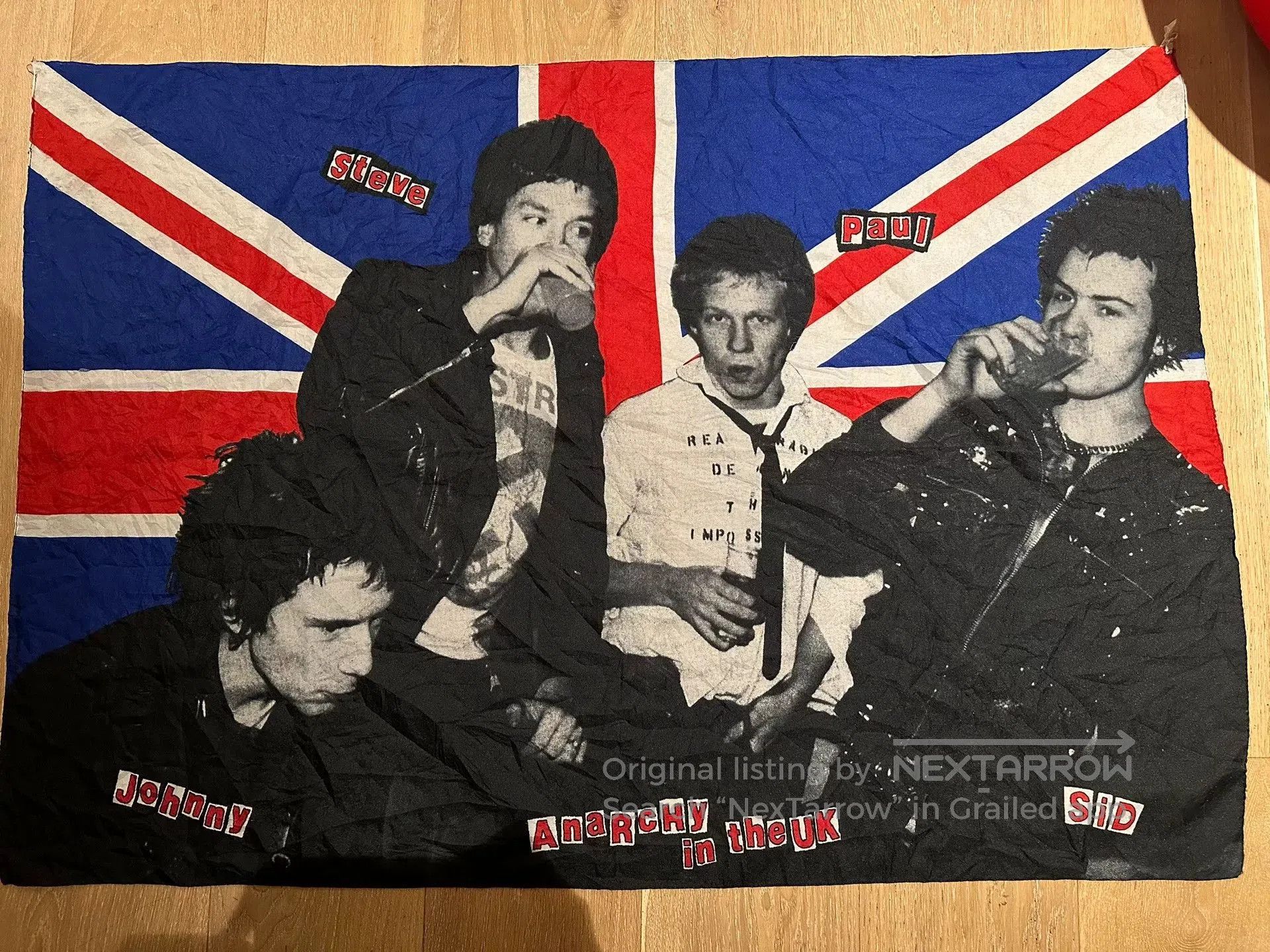 Malcolm McLaren Vintage Sex Pistols Punk Scarf. Size ONE SIZE - 1 Thumbnail