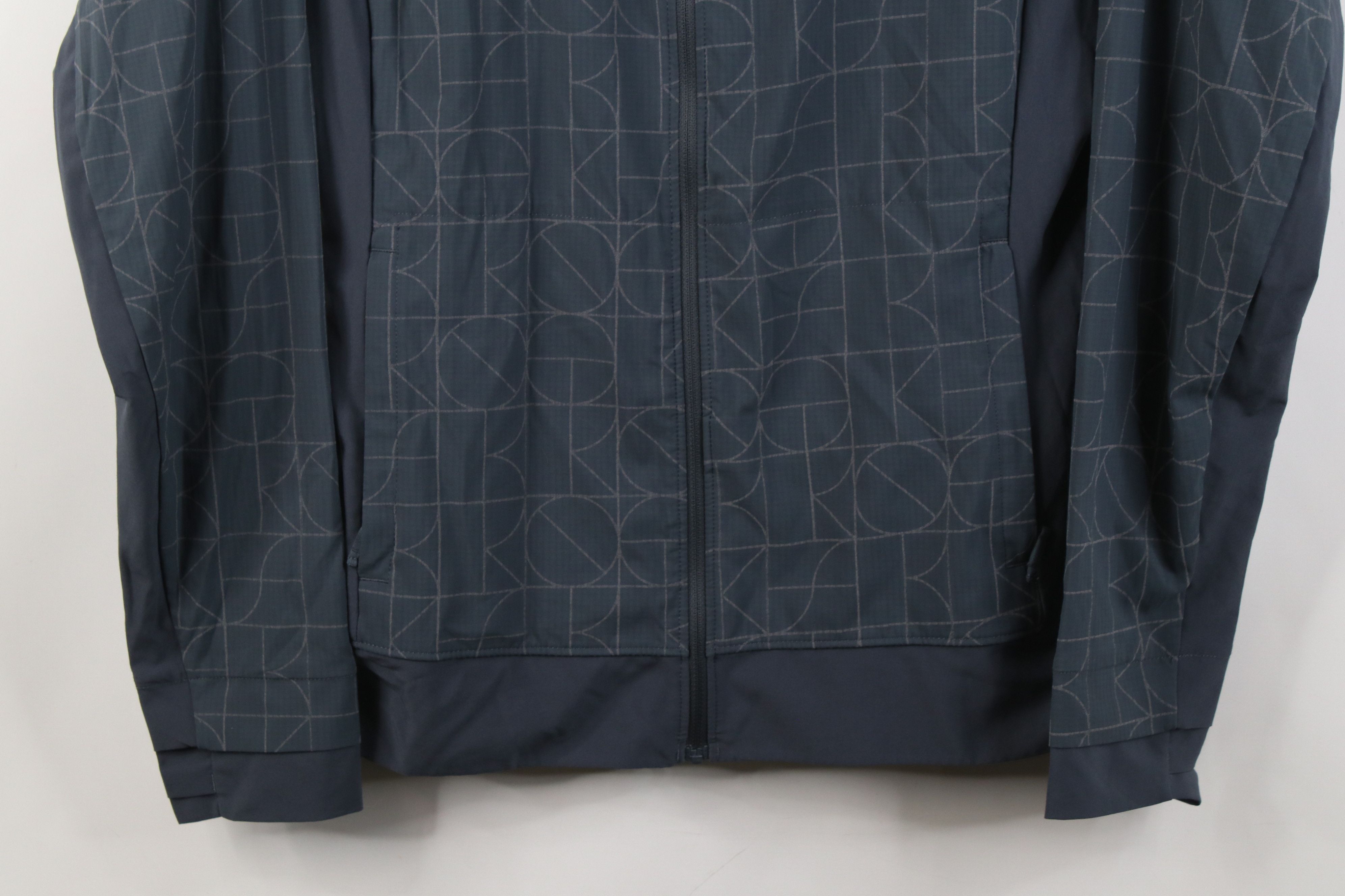 Brooks Brooks Running Geometric Full Zip Hooded Jacket Gray Size US M / EU 48-50 / 2 - 3 Thumbnail