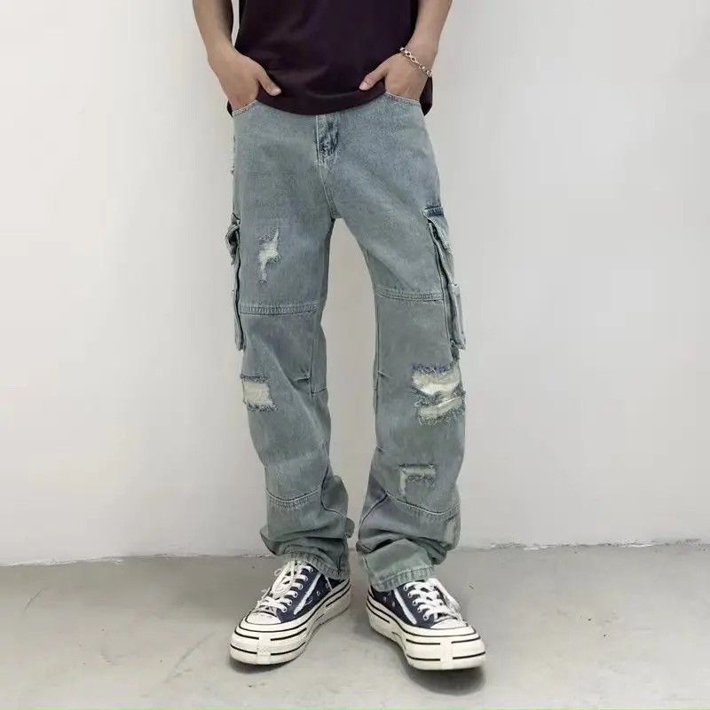 Other Multi-pocket hole high-end heavy washing loose tide Size US 28 / EU 44 - 5 Thumbnail