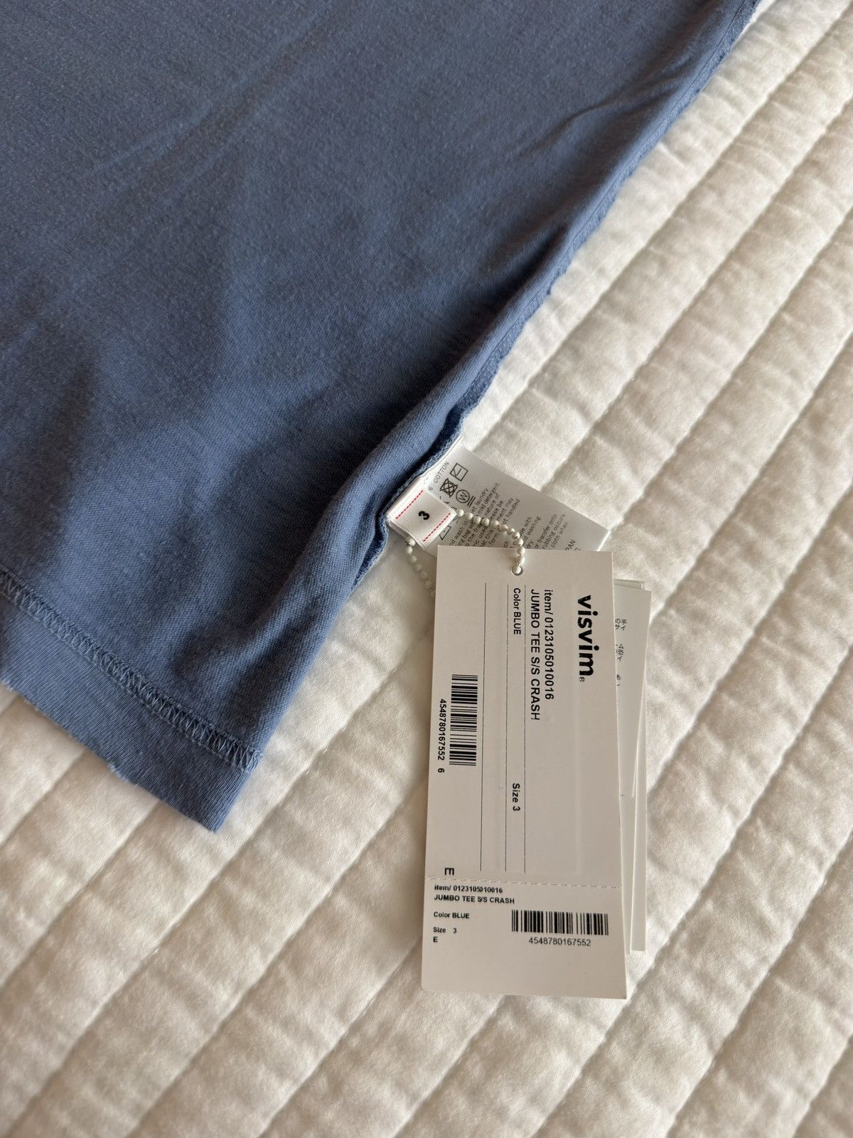 Visvim Visvim Jumbo Crash Tee Size 3 Blue Size US L / EU 52-54 / 3 - 10 Thumbnail