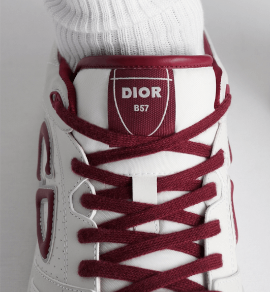 Dior o1w1db10426 3SN318 Low-Top Sneakers in White/Red Size US 5.5 / EU 38 - 6 Thumbnail