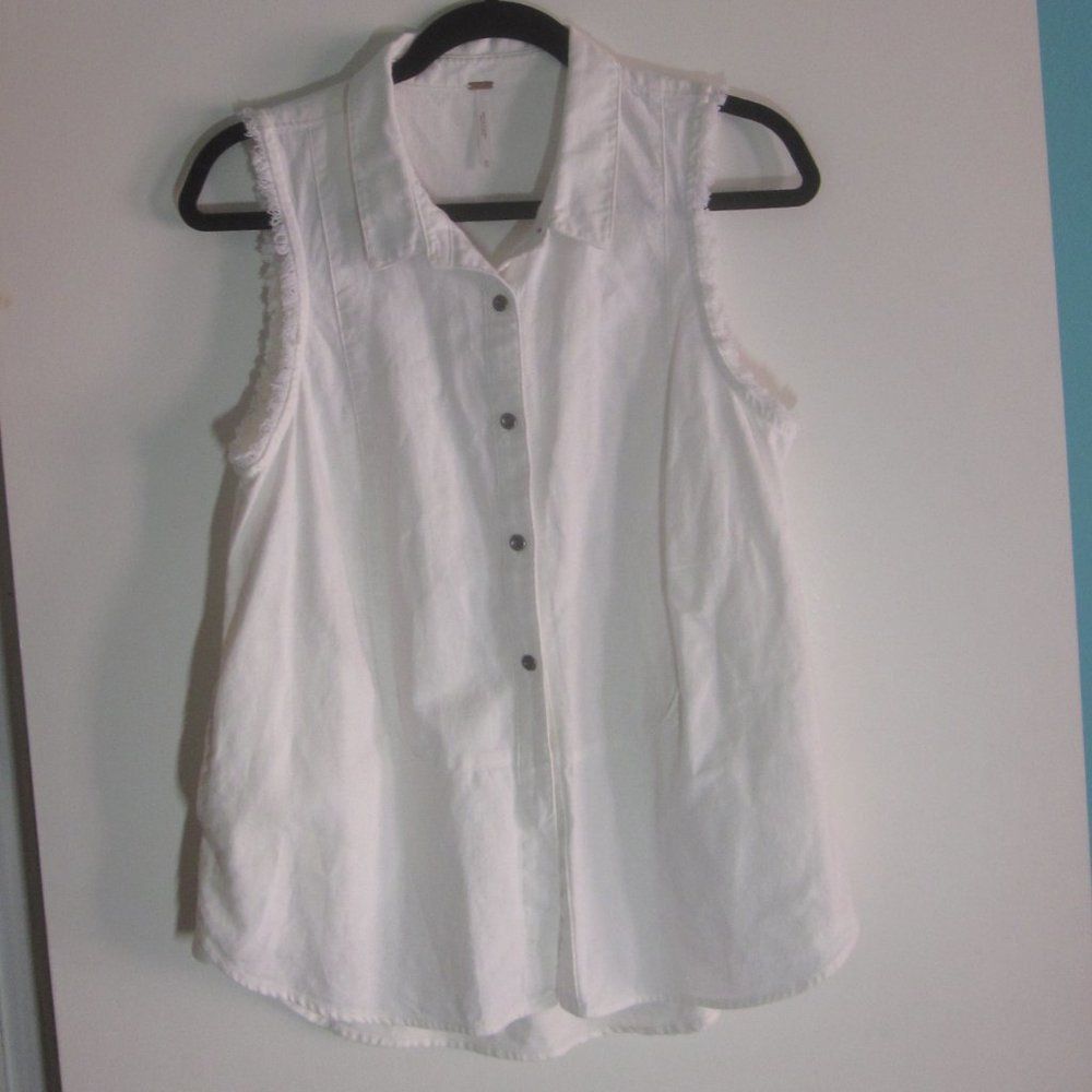 Free People Free People Linen Tunic XS Size S / US 4 / IT 40 - 6 Thumbnail