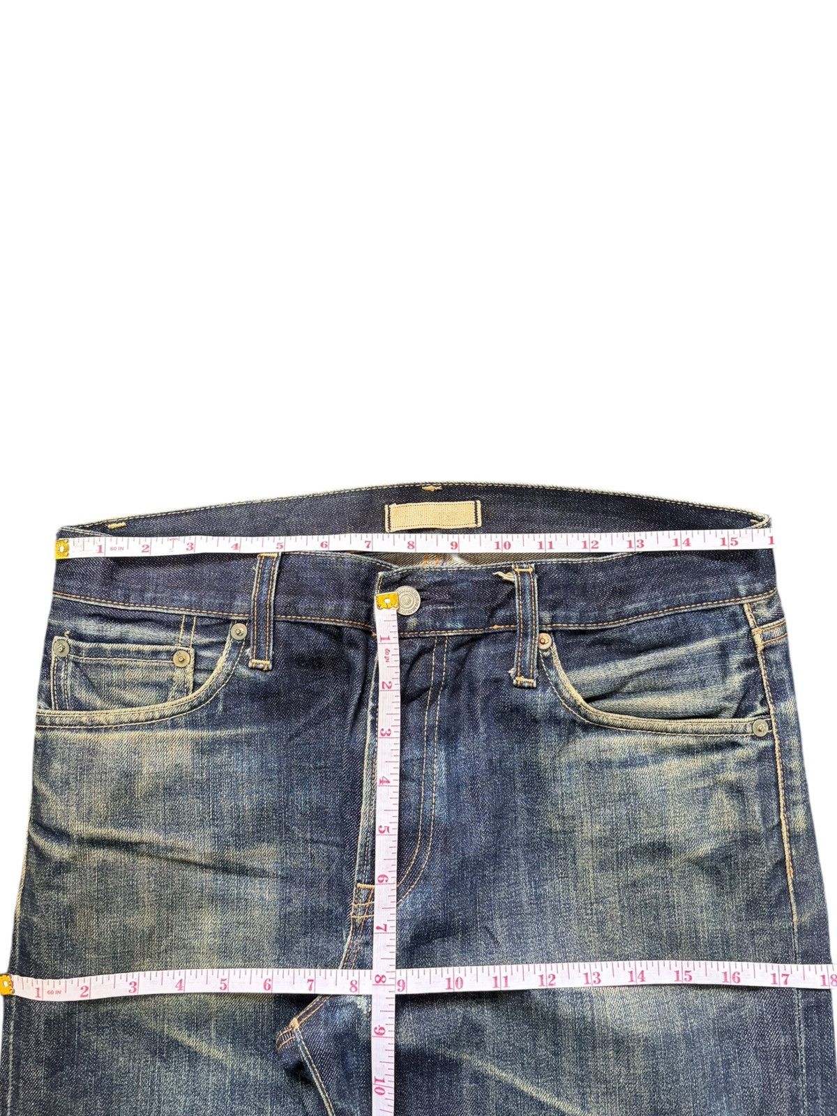 Uniqlo Vintage Japanese Uniqlo Mud Wash Distress Loose Jeans Size US 31 - 6 Thumbnail
