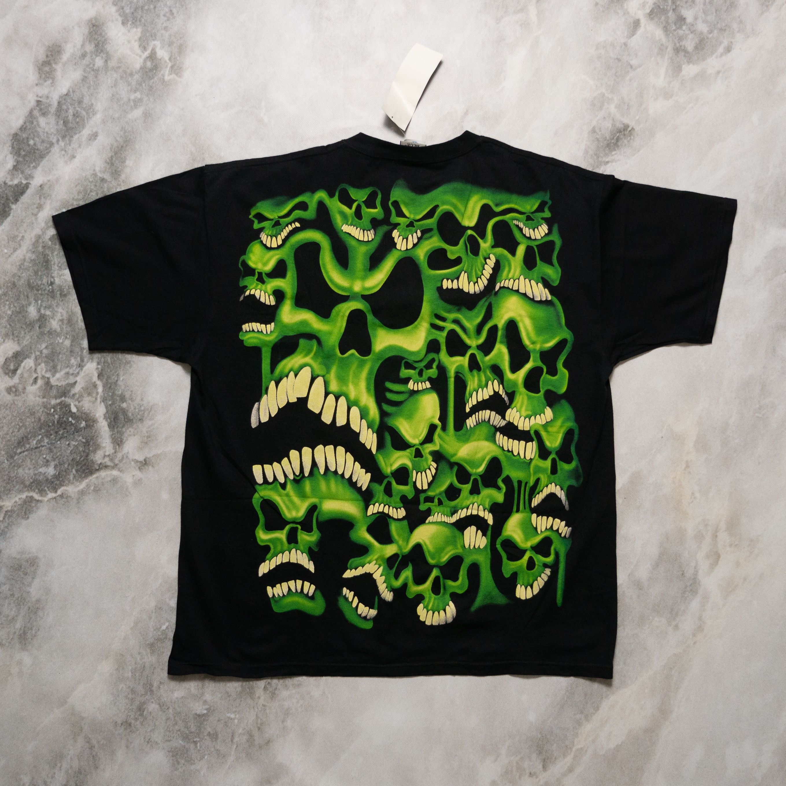 Liquid Blue Vintage Liquid Blue 2006 Skull Pile Rare Green Deadstock XXL Size US XXL / EU 58 / 5 - 2 Thumbnail