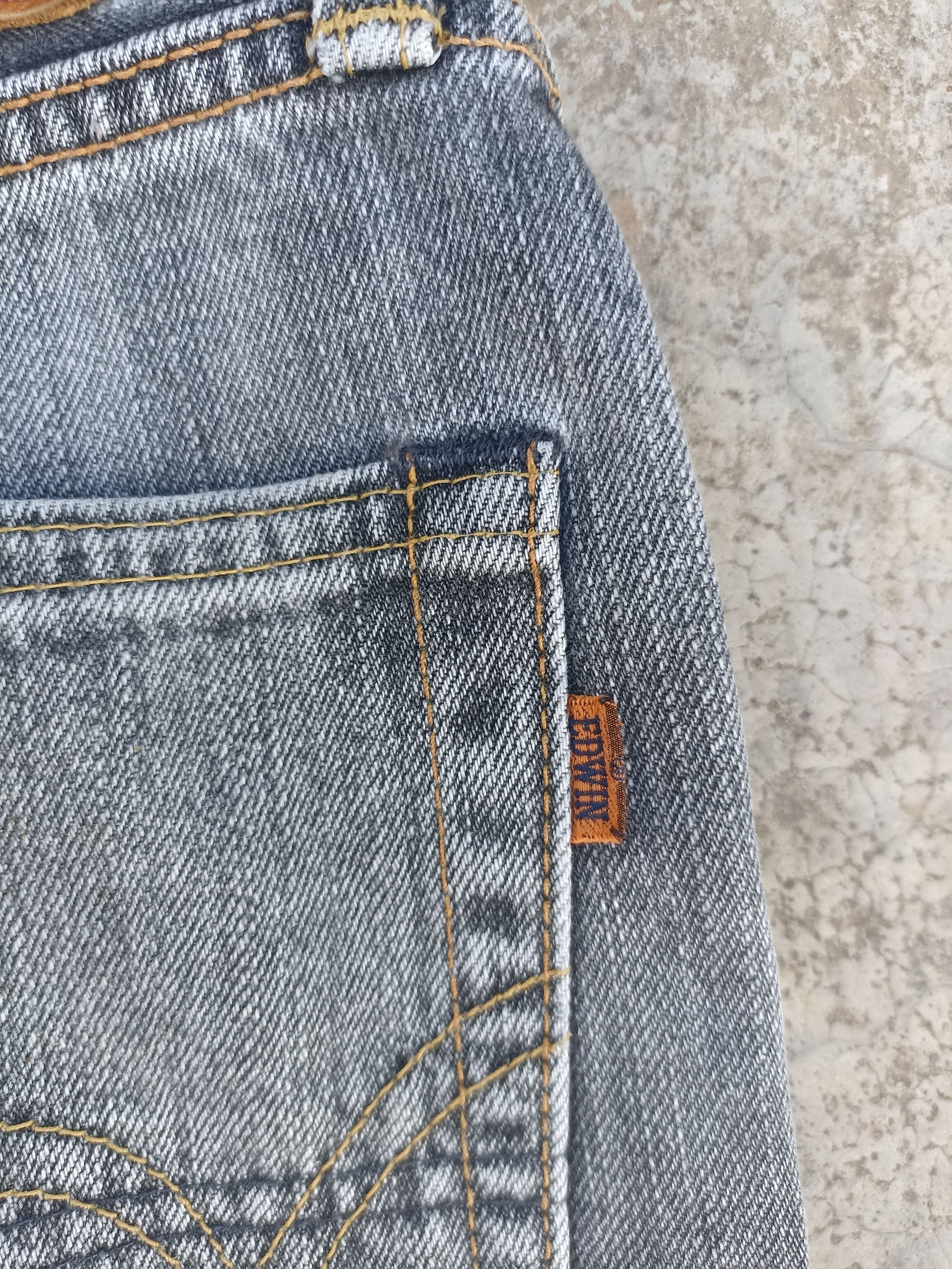 Beauty Beast Vintage Edwin jeans Edwin 505ZX denim washed black faded Size US 30 / EU 46 - 6 Thumbnail
