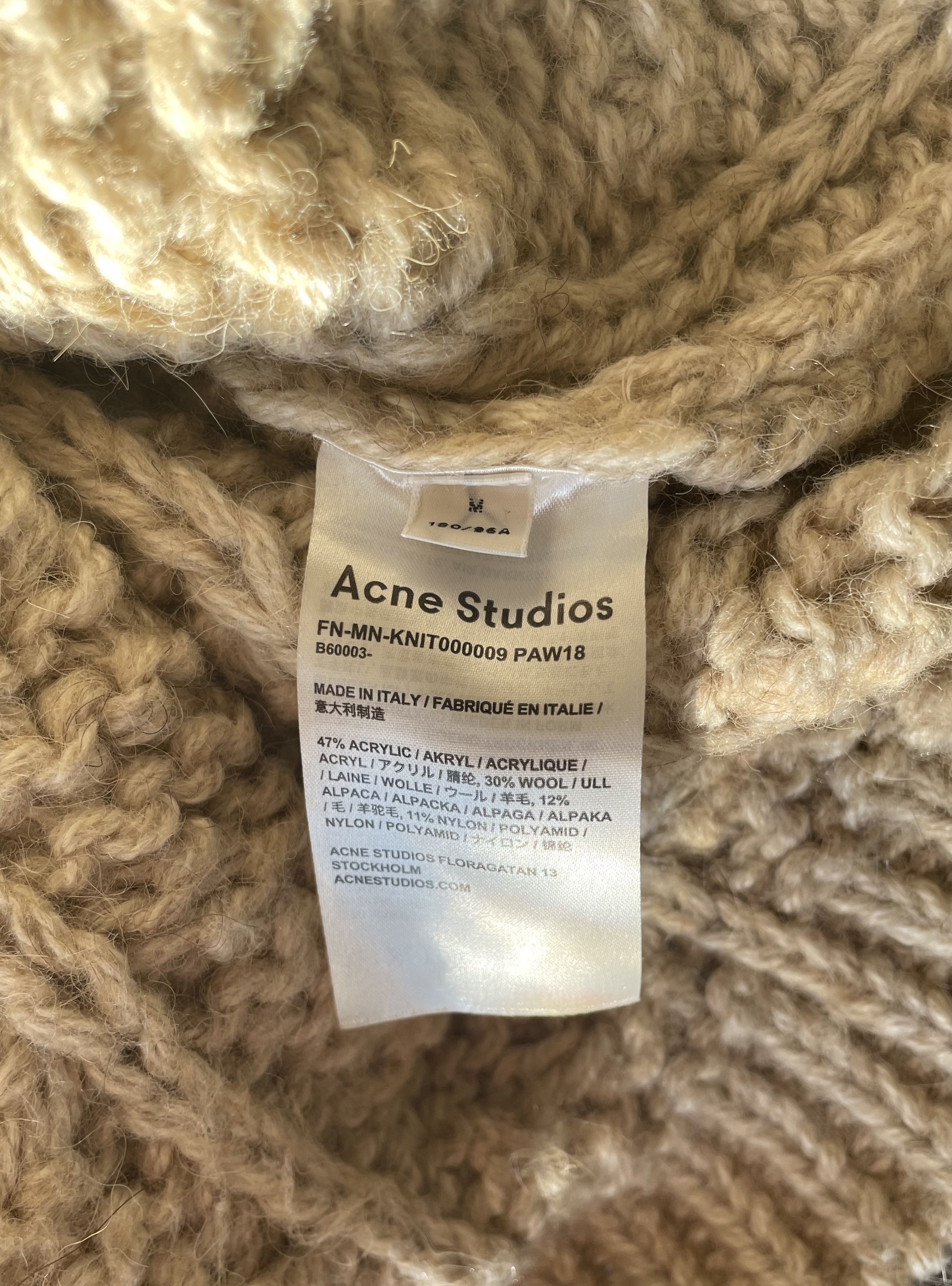 Acne Studios Cable Knit Sweater Size US M / EU 48-50 / 2 - 4 Thumbnail