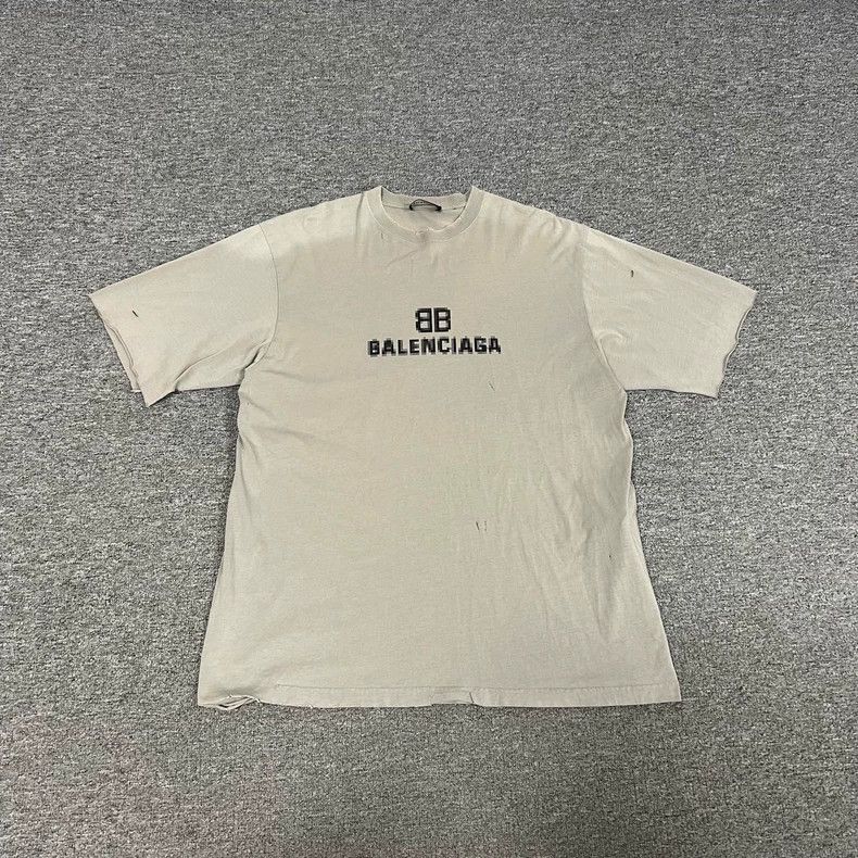 Balenciaga Balenciaga Mosaic double B printed short sleeve T-shirt Size US XXS / EU 40 - 1 Thumbnail