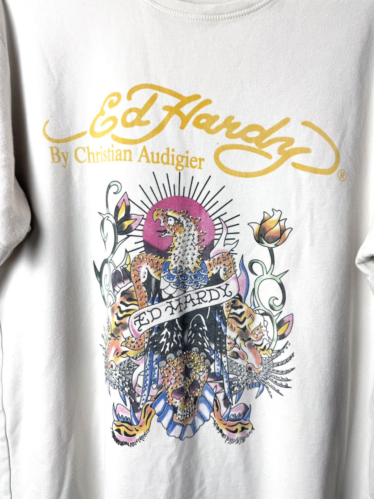 Ed Hardy Vintage Ed Hardy T Shirt Y2K Tattoo Wear Size US XXL / EU 58 / 5 - 3 Thumbnail