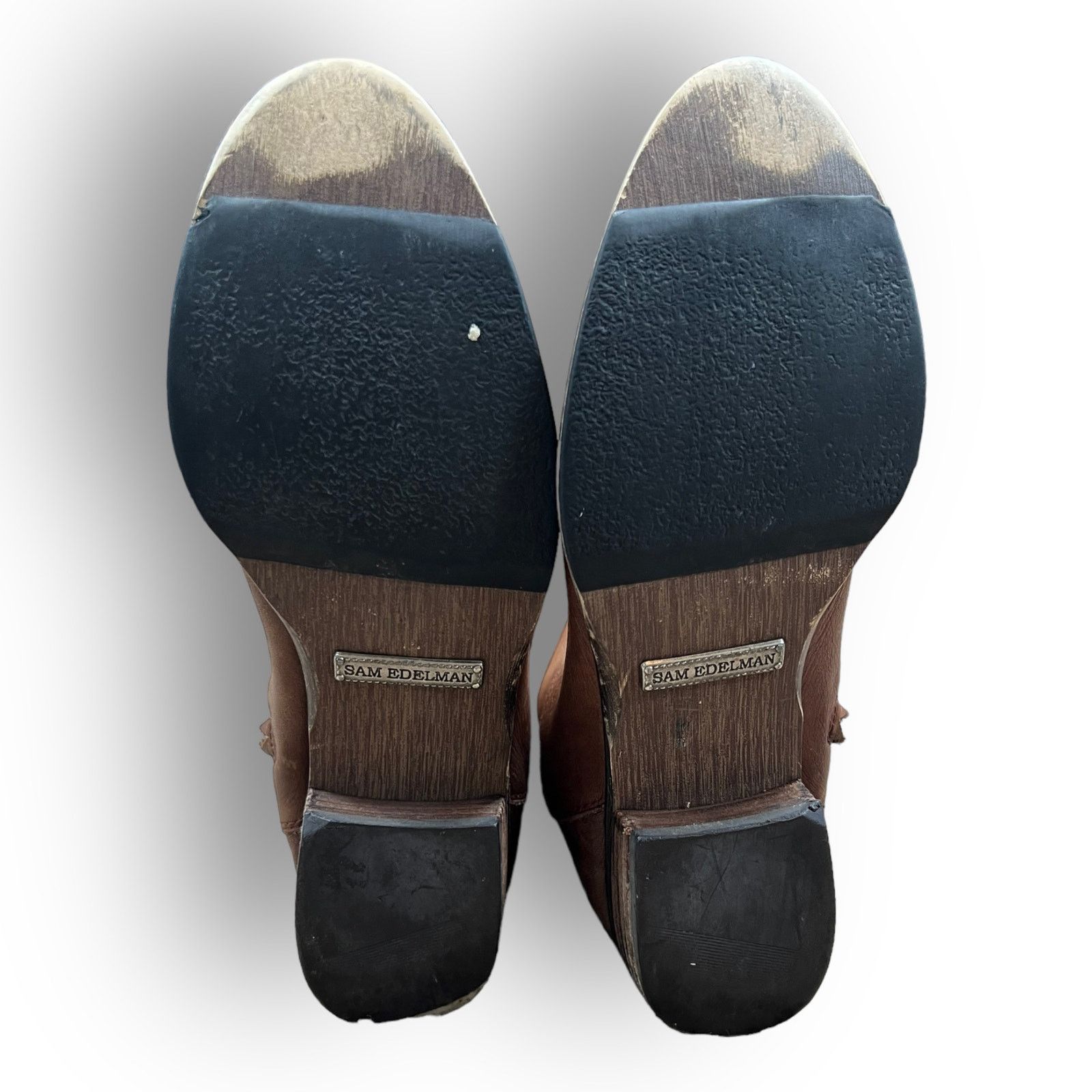 Nordstrom Sam Edelman | Phallon Brown Vintage Snap Button Boots | 6.5 Size US 6.5 / IT 36.5 - 3 Thumbnail