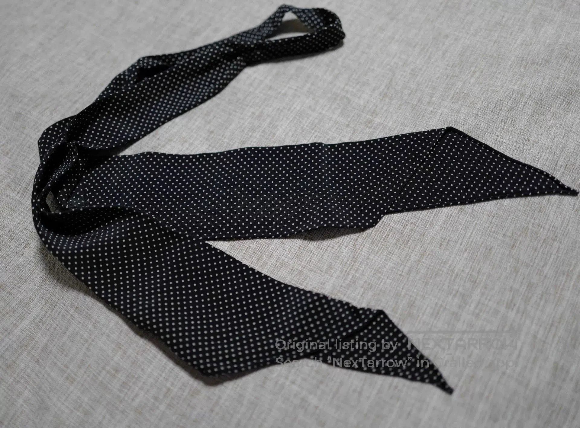 Saint Laurent Paris Black Silk Polka Dot Bow Tie. Size ONE SIZE - 1 Thumbnail