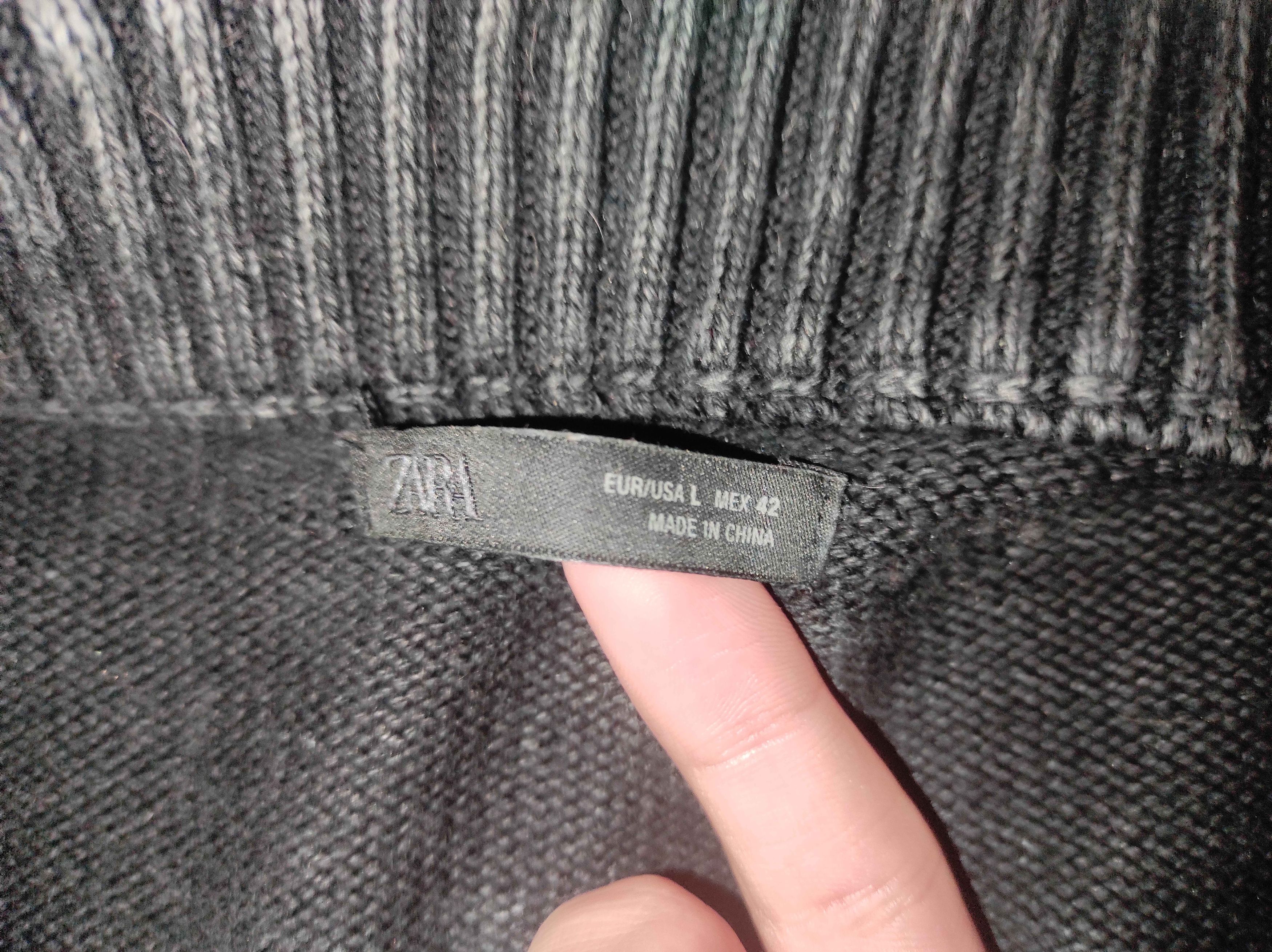 Zara Zara Zip-Hoodie Washed B&W Size US L / EU 52-54 / 3 - 4 Thumbnail