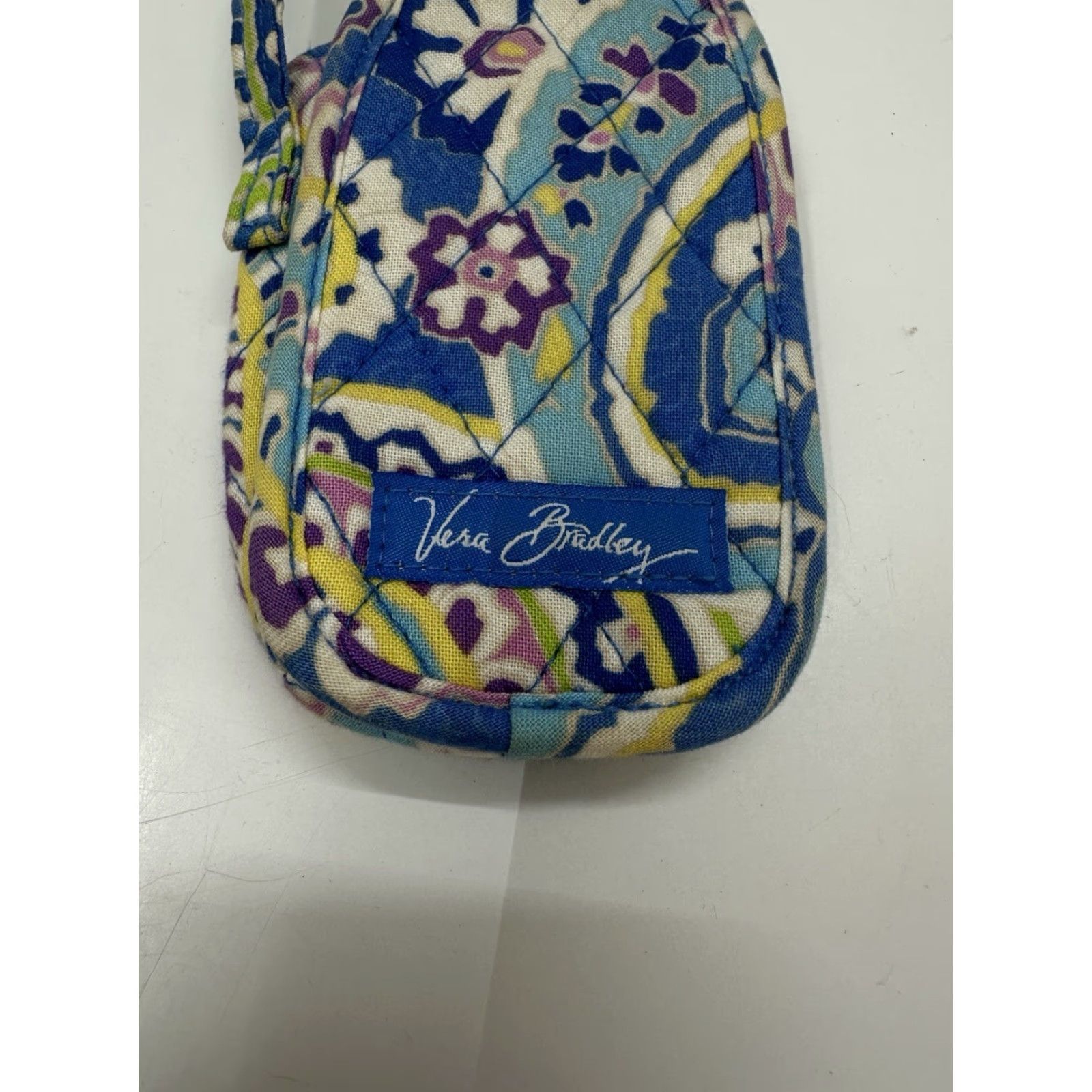 Vera Bradley Vera Bradley Phone Case Capri Blue Quilted Flip Phone Holder Cover Wrist Strap Y2K Size ONE SIZE - 5 Thumbnail