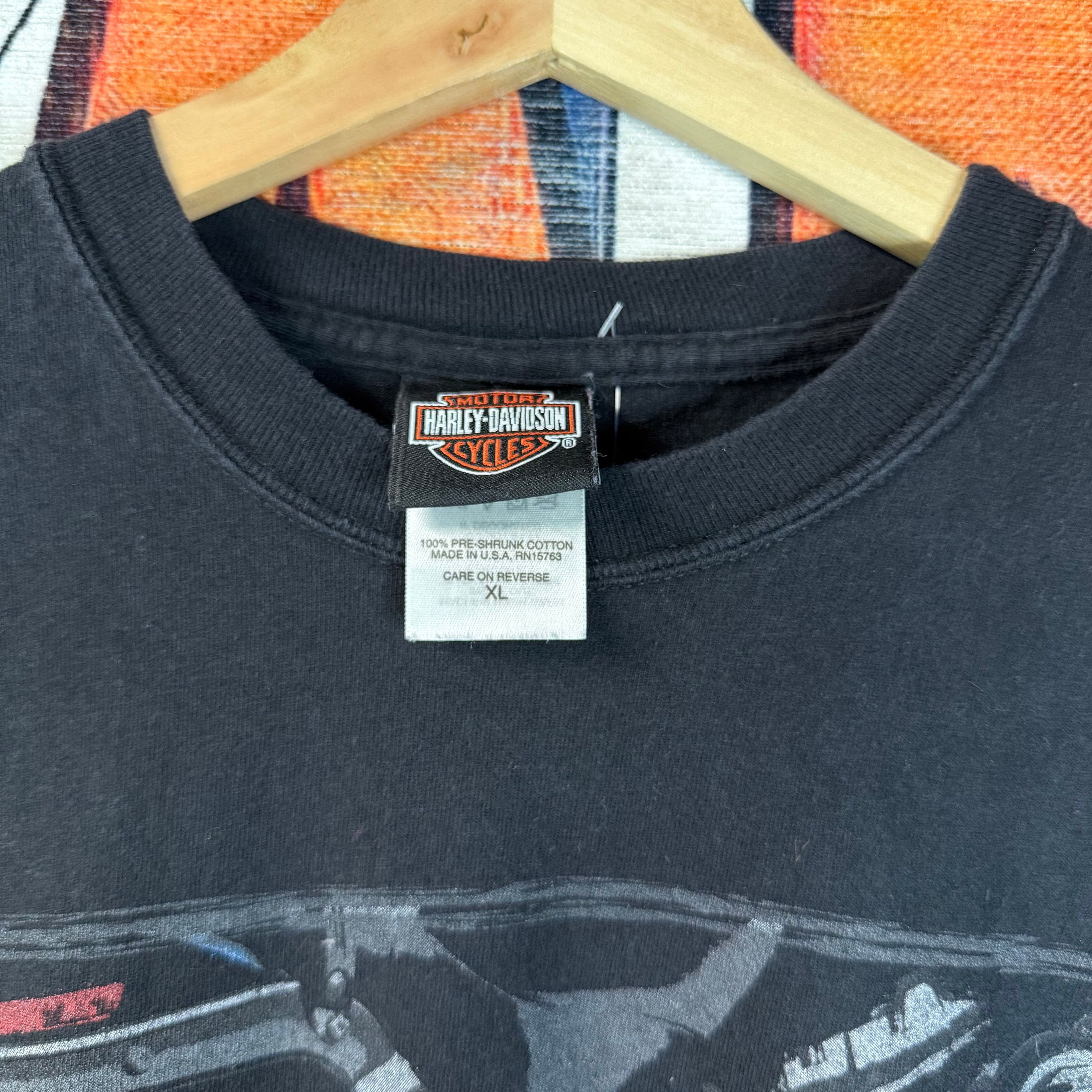 Harley Davidson Y2K Harley-Davidson Walton Beach Florida Feel The Rumble Tee Size US XL / EU 56 / 4 - 3 Thumbnail