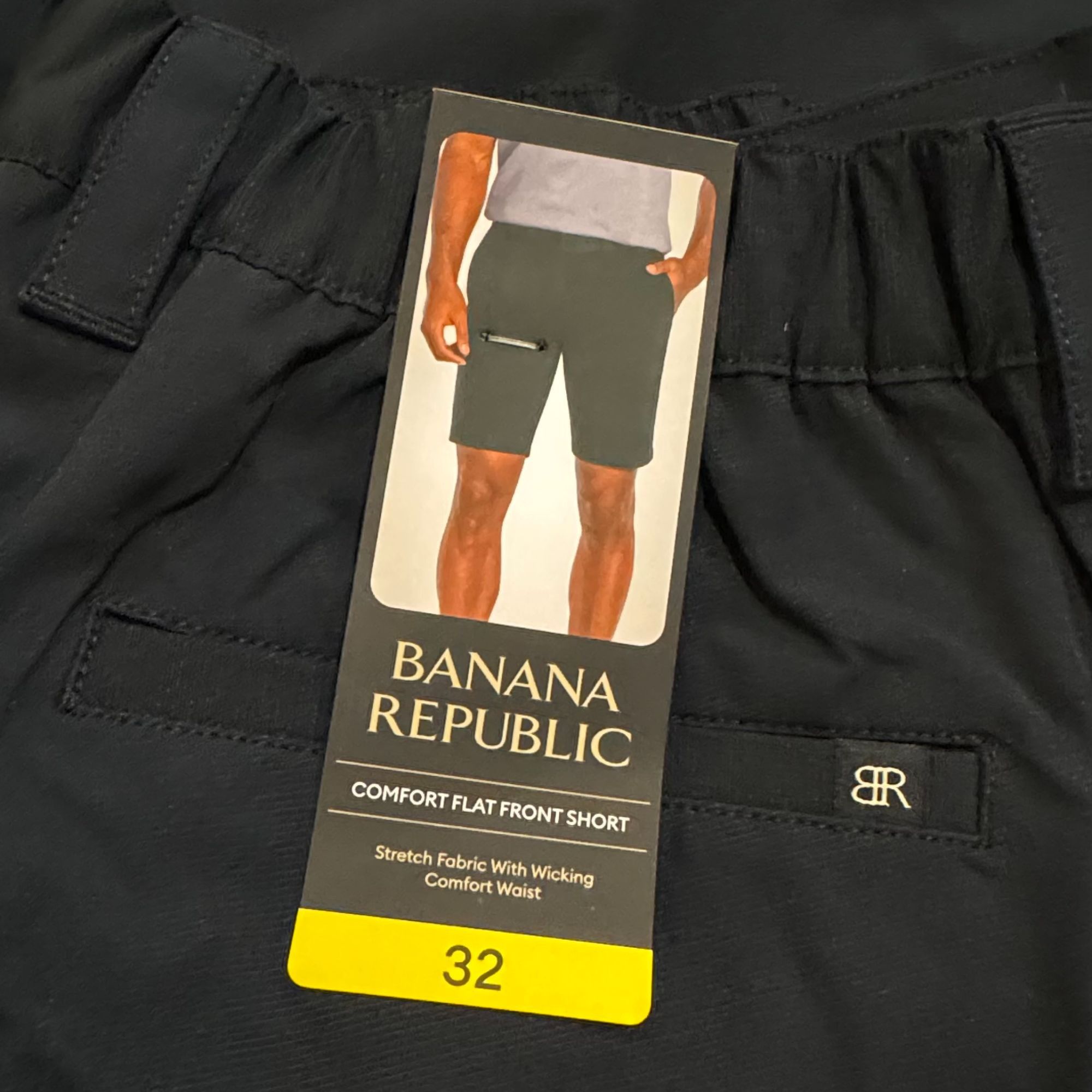 Banana Republic Banana Republic Men's Flat Front Shorts Black 32 Size US 32 / EU 48 - 5 Thumbnail