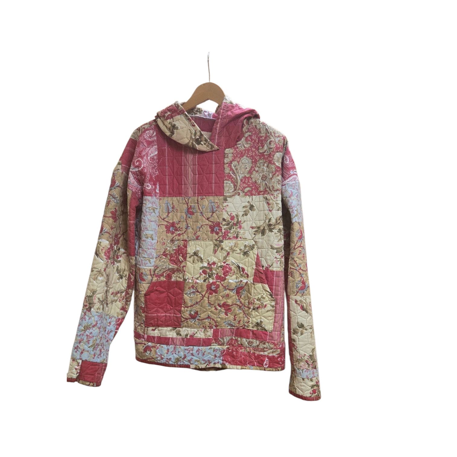 Handmade Handmade Oversized Quilt Hoodie upcycled Jacket Pullover Size US XXL / EU 58 / 5 - 1 Thumbnail