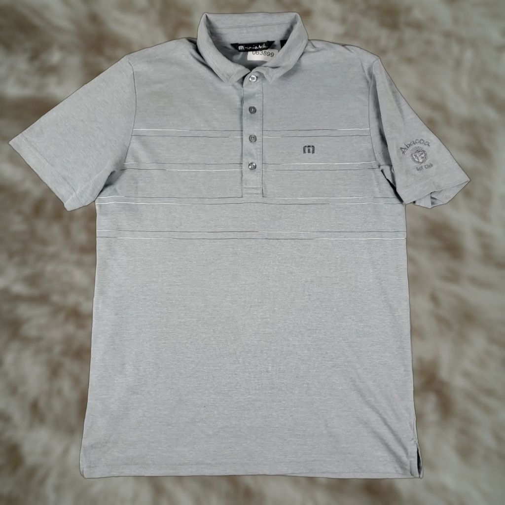 TravisMathew Travis Mathew Polo Shirt Mens Size M Gray Golf Casual Short Sleeve Polo Shirt mens gray golf casual short sleeve - Size US M / EU 48-50 / 2 - 1 Thumbnail