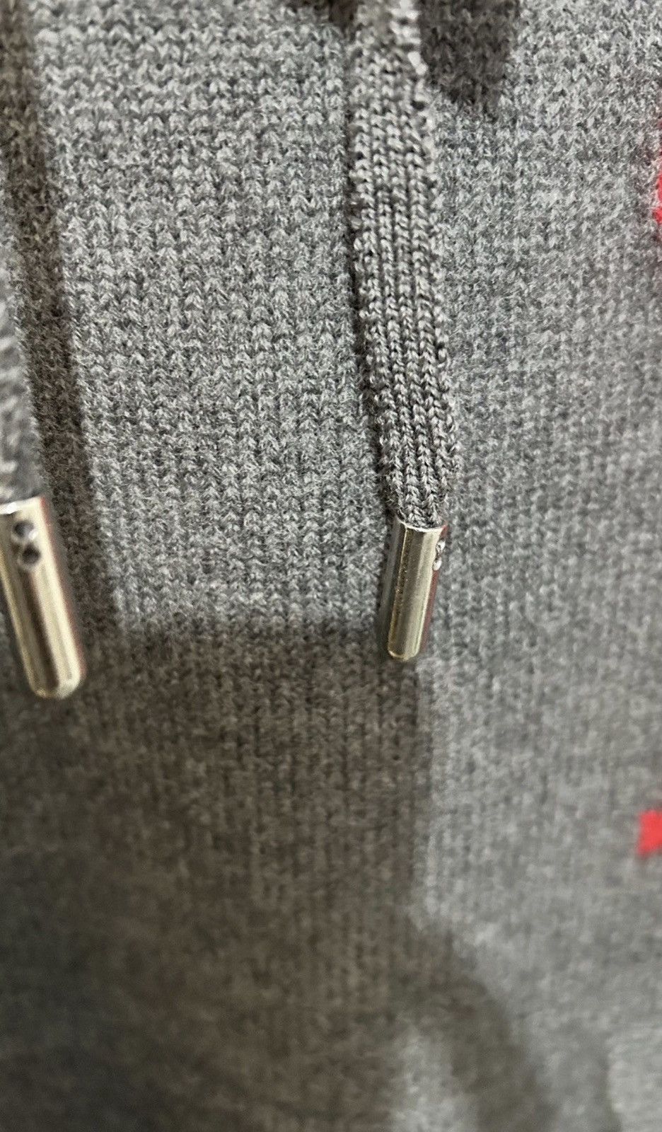 AMI Ami Paris Logo Intarsia Knit Hoodie Size Large Size US L / EU 52-54 / 3 - 8 Thumbnail