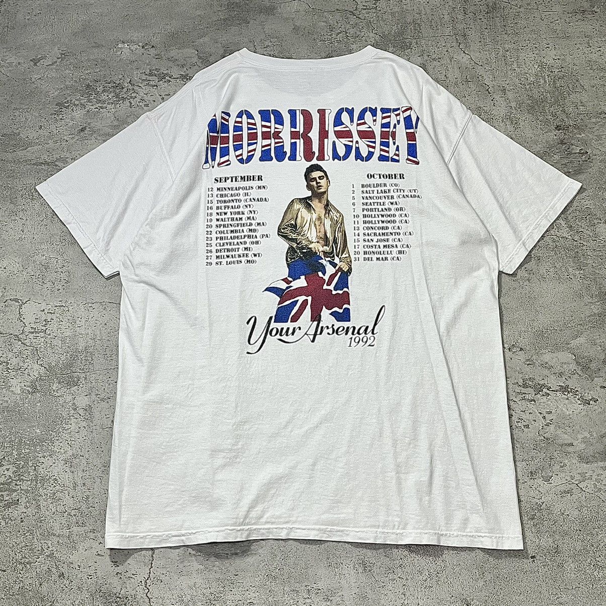 Band Tees Morrissey Your Arsenal Tour 1992 Tee - White Size US XL / EU 56 / 4 - 1 Thumbnail