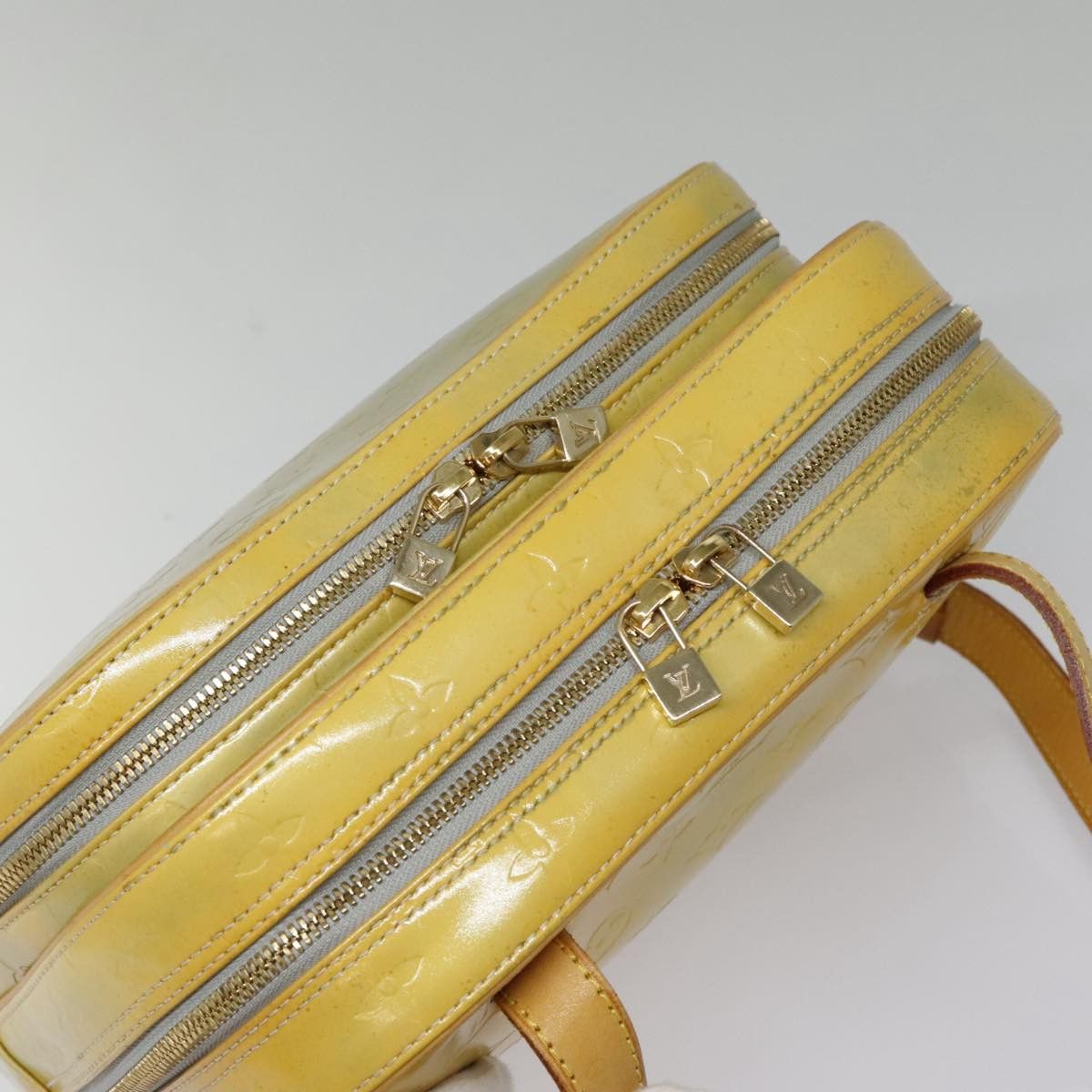 Louis Vuitton LOUIS VUITTON Monogram Vernis Marley Backpack Gris M91038 Size ONE SIZE - 6 Thumbnail