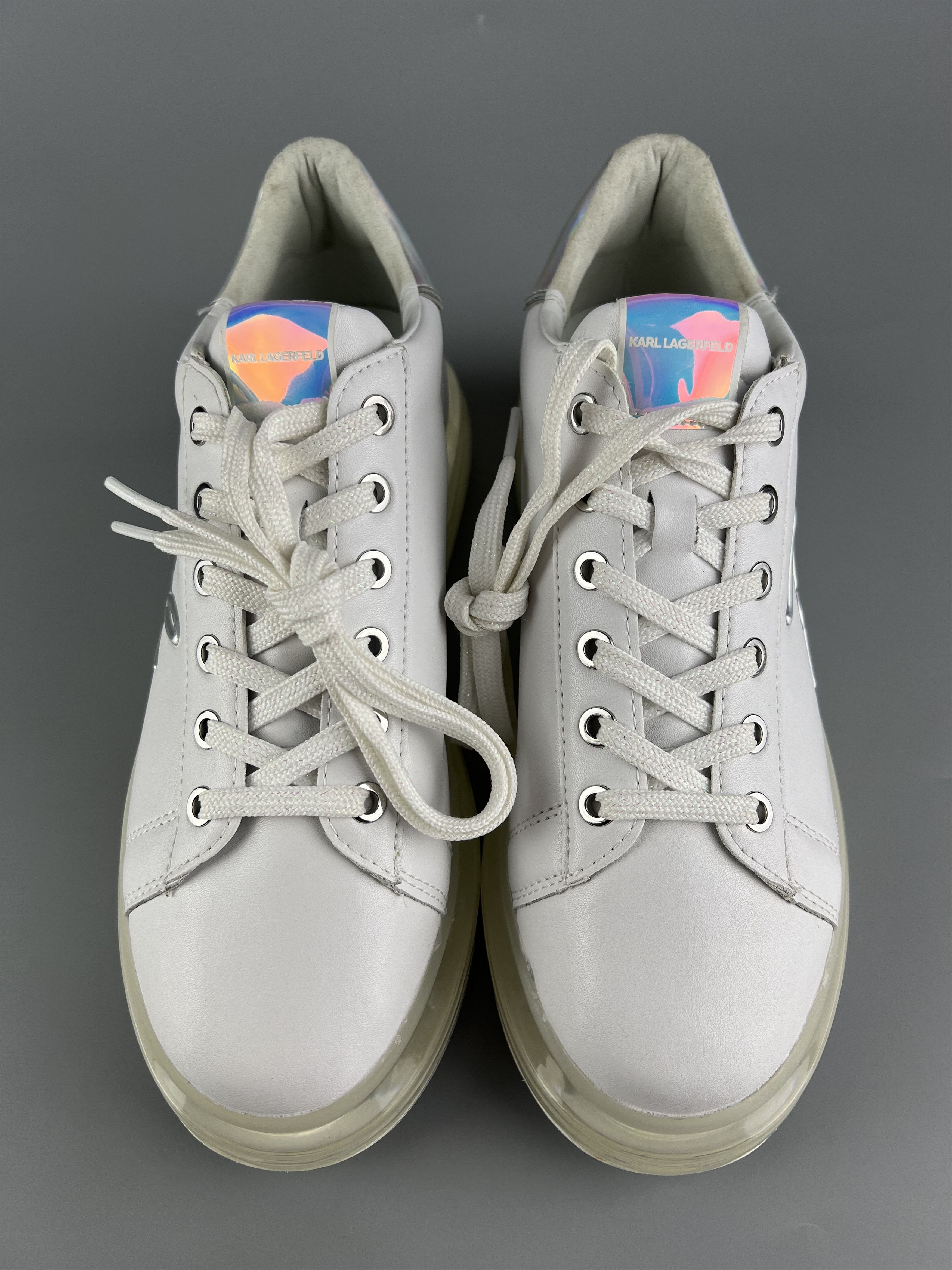 Karl Lagerfeld Karl Lagerfeld Karl Women's Leather Sneakers Size US 9 / IT 39 - 4 Thumbnail