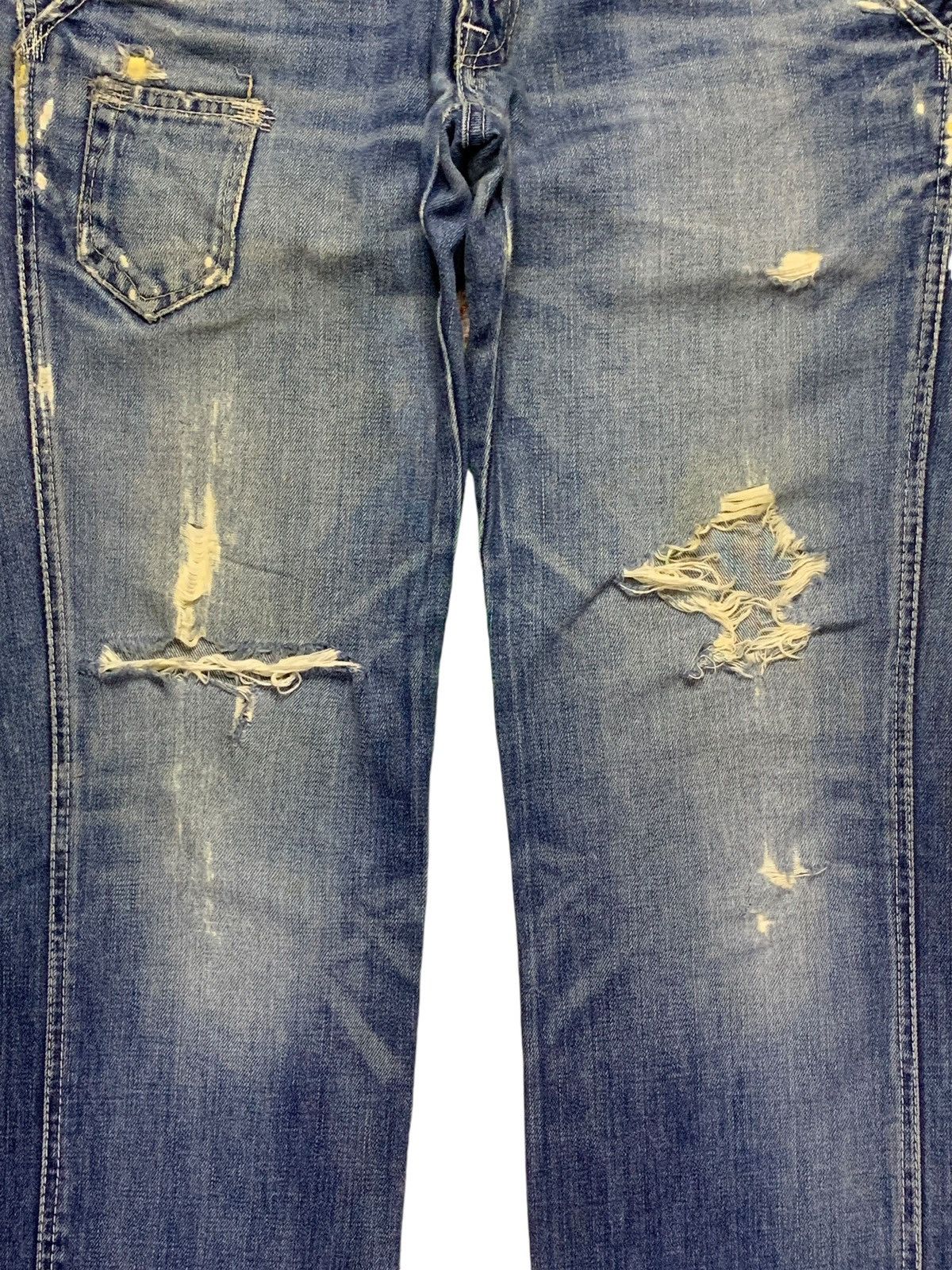 Levi's × Levi's Vintage Clothing Vintage 90s Levis 502 Faded Wash Distressed Loose Jeans Size US 32 / EU 48 - 5 Thumbnail