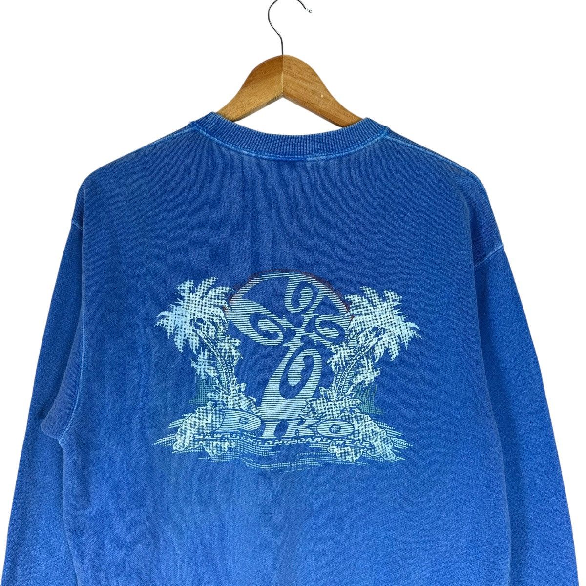 Vintage 🌟90s PIKO HAWAII LONGBOARD SWEATSHIRT CREWNECK Size US M / EU 48-50 / 2 - 6 Thumbnail