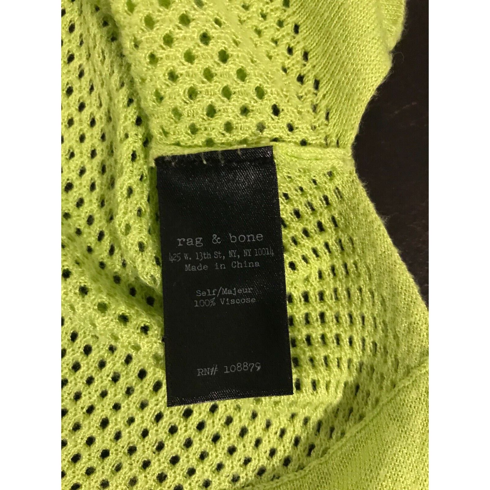 Rag & Bone Rag & Bone Katya Neon Lime Green Long-Sleeve Sweater - Small Size S / US 4 / IT 40 - 8 Thumbnail