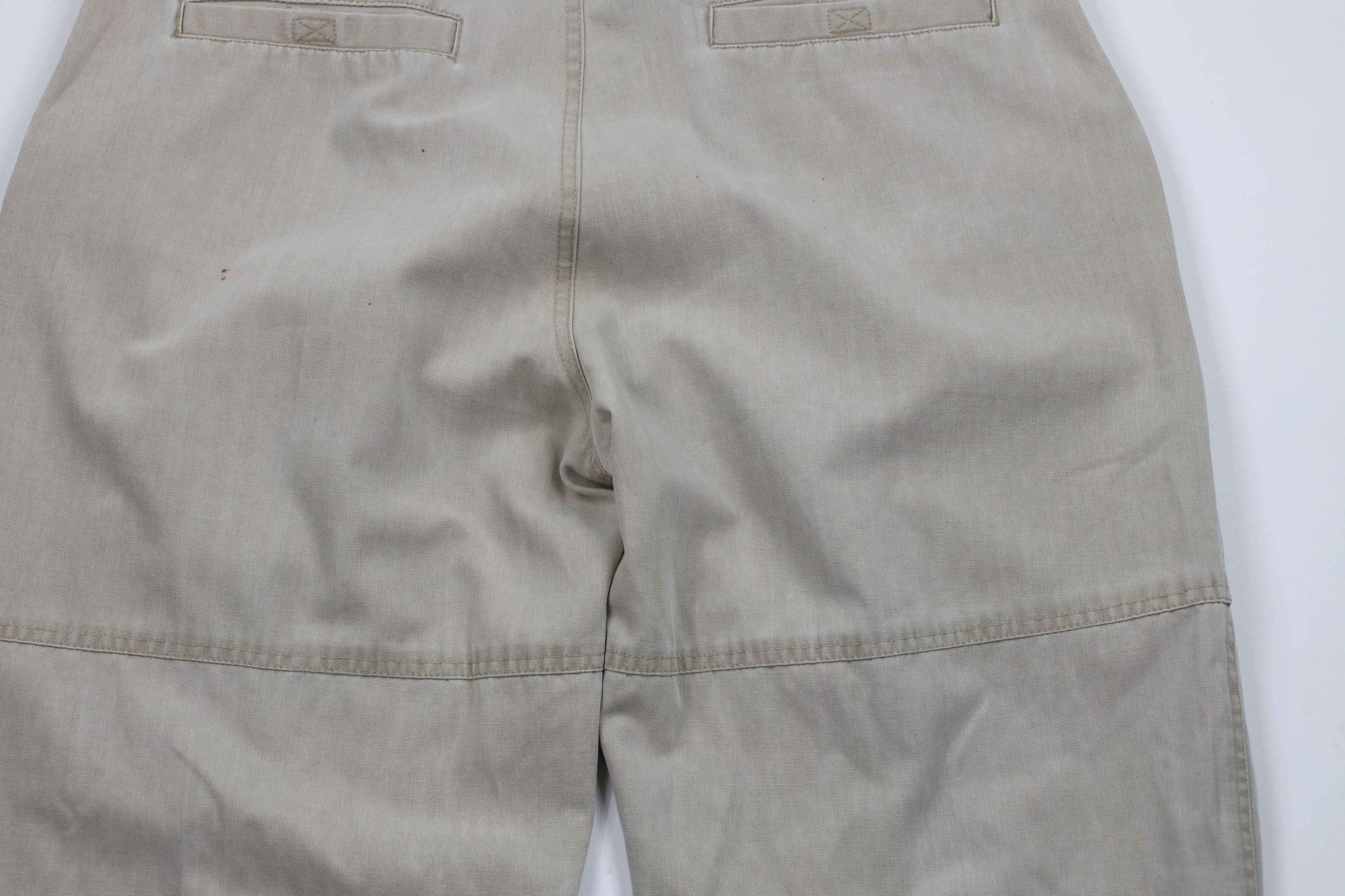 Vintage Vintage 90s Streetwear Wide Leg Front Cargo Pants Beige Size US 36 / EU 52 - 11 Thumbnail